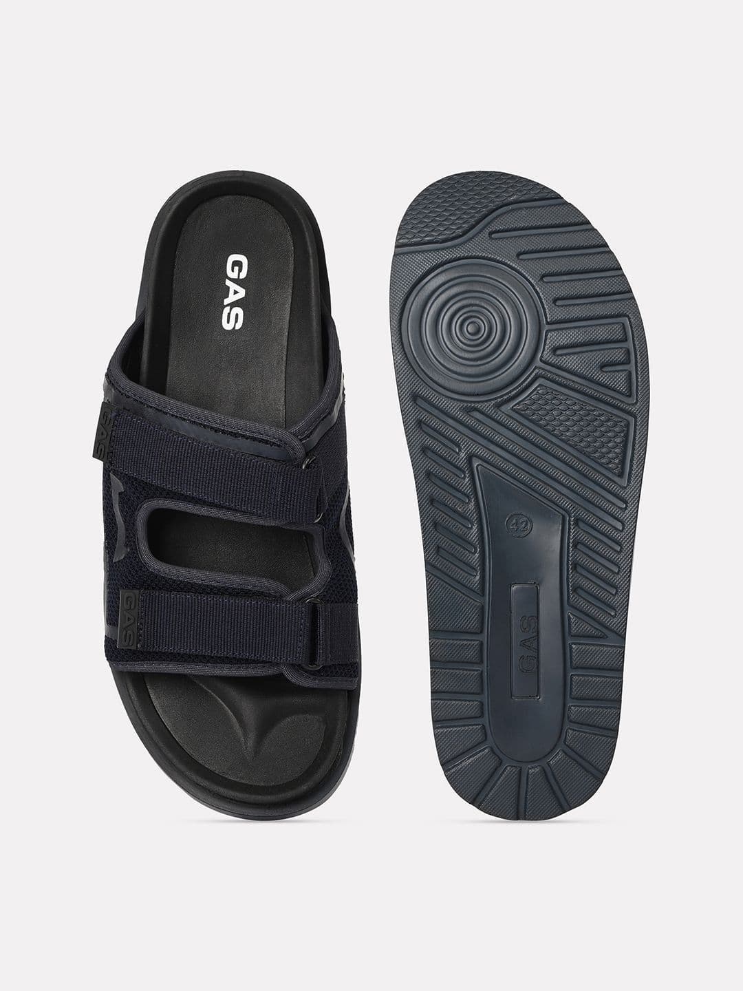 GAS Men StrapGrid Navy Sandals thumbnail 2