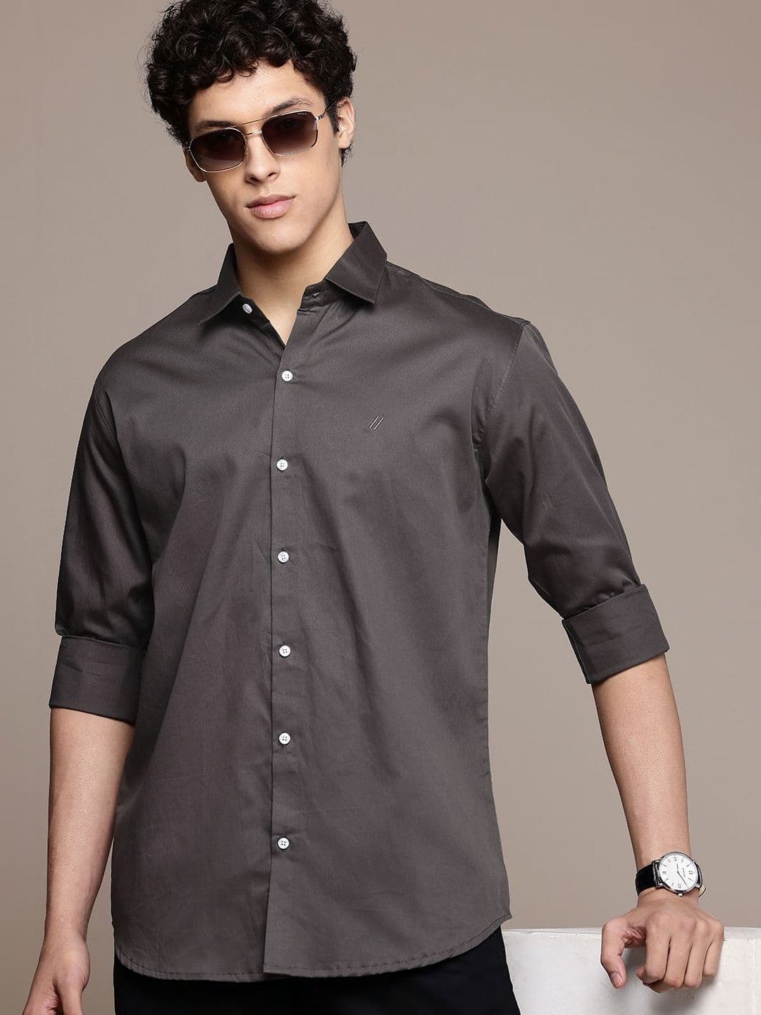R.Code by The Roadster Life Co. Men Slim Fit Casual Shirt - view 1