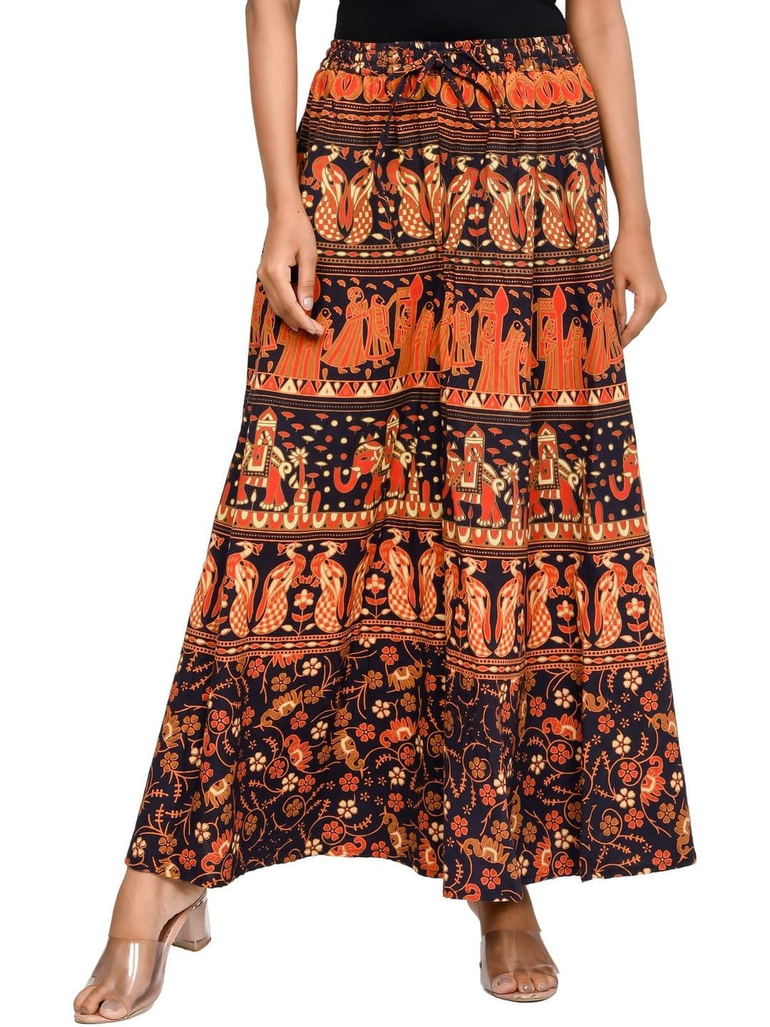 SAMJHI Women Ethnic Motifs Printed Ethnic Palazzos thumbnail 3