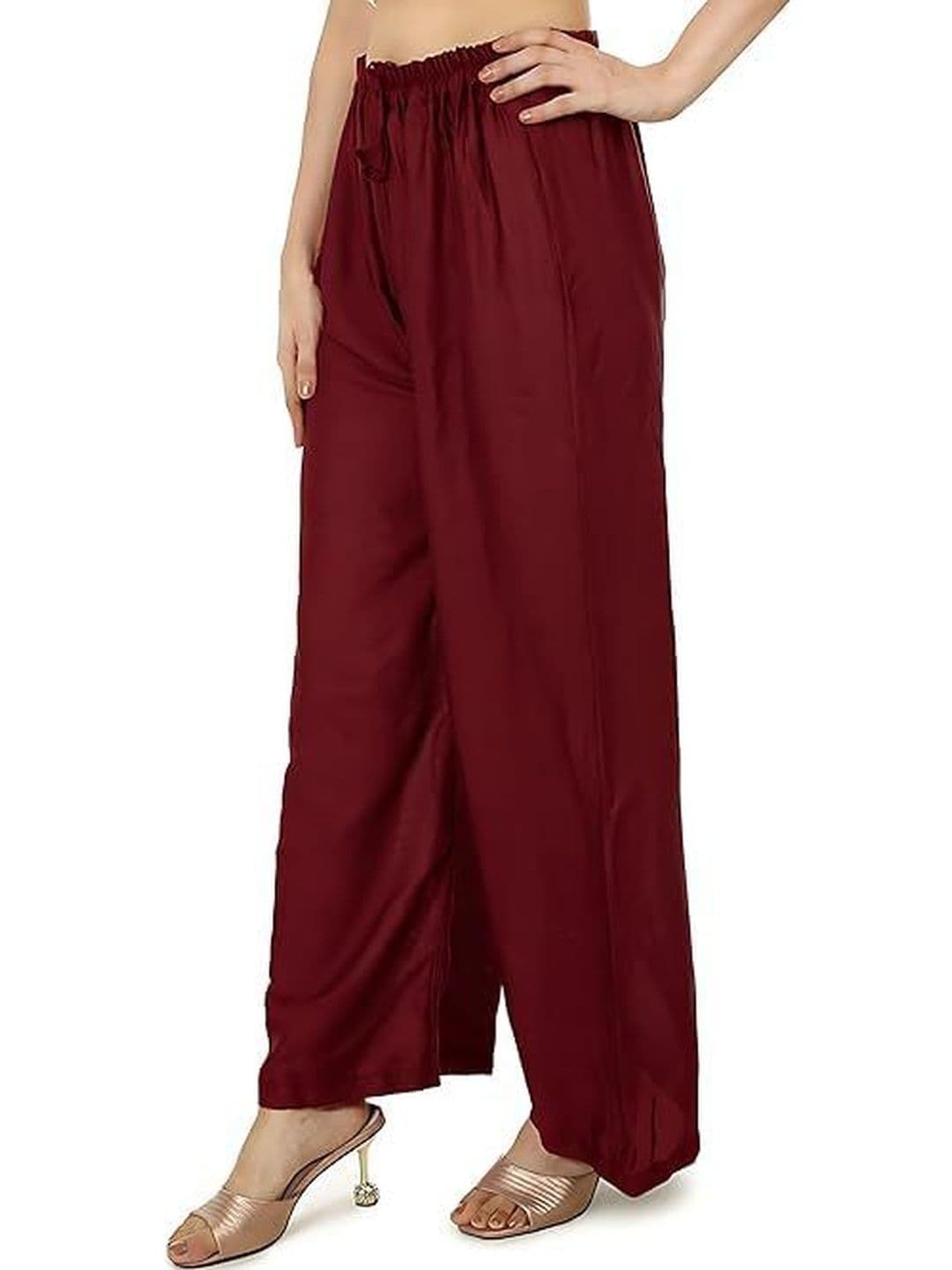 KGFONECLOTH Women Flared Knitted Ethnic Palazzos thumbnail 4