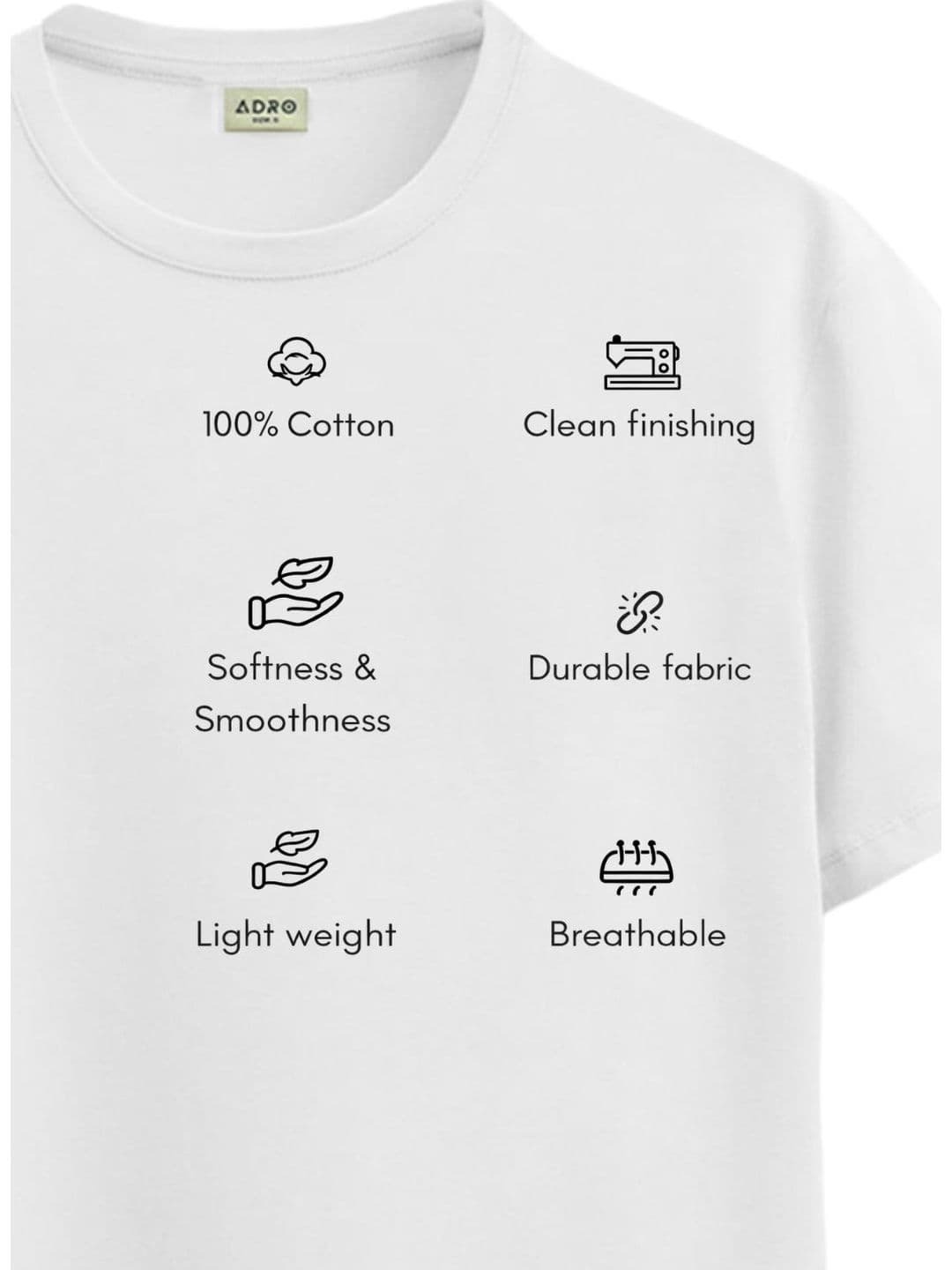 ADRO Men Typography Printed T-shirt thumbnail 6