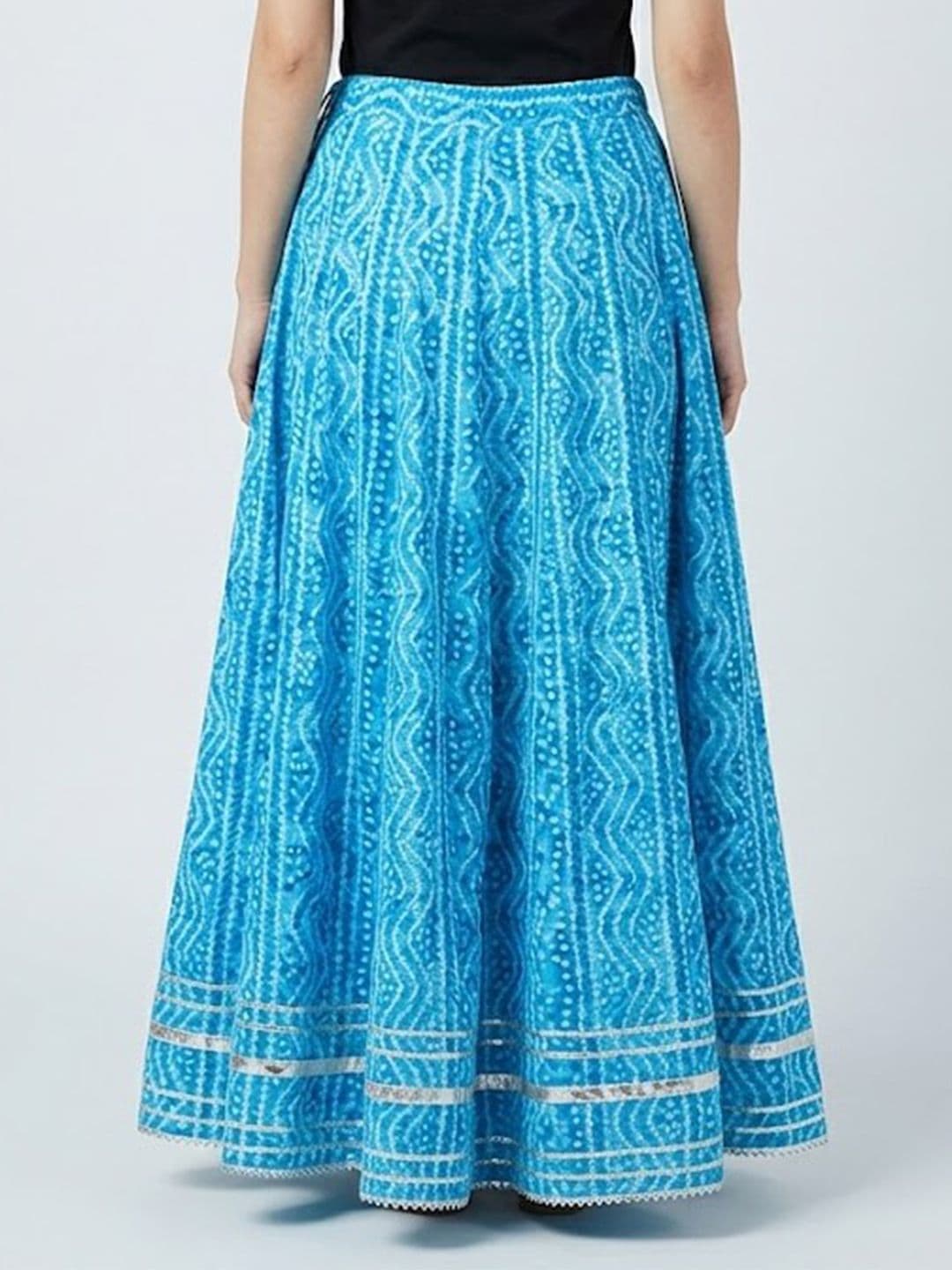 Charming treasure by Pragya Women Self Design Maxi Flared Skirt thumbnail 4