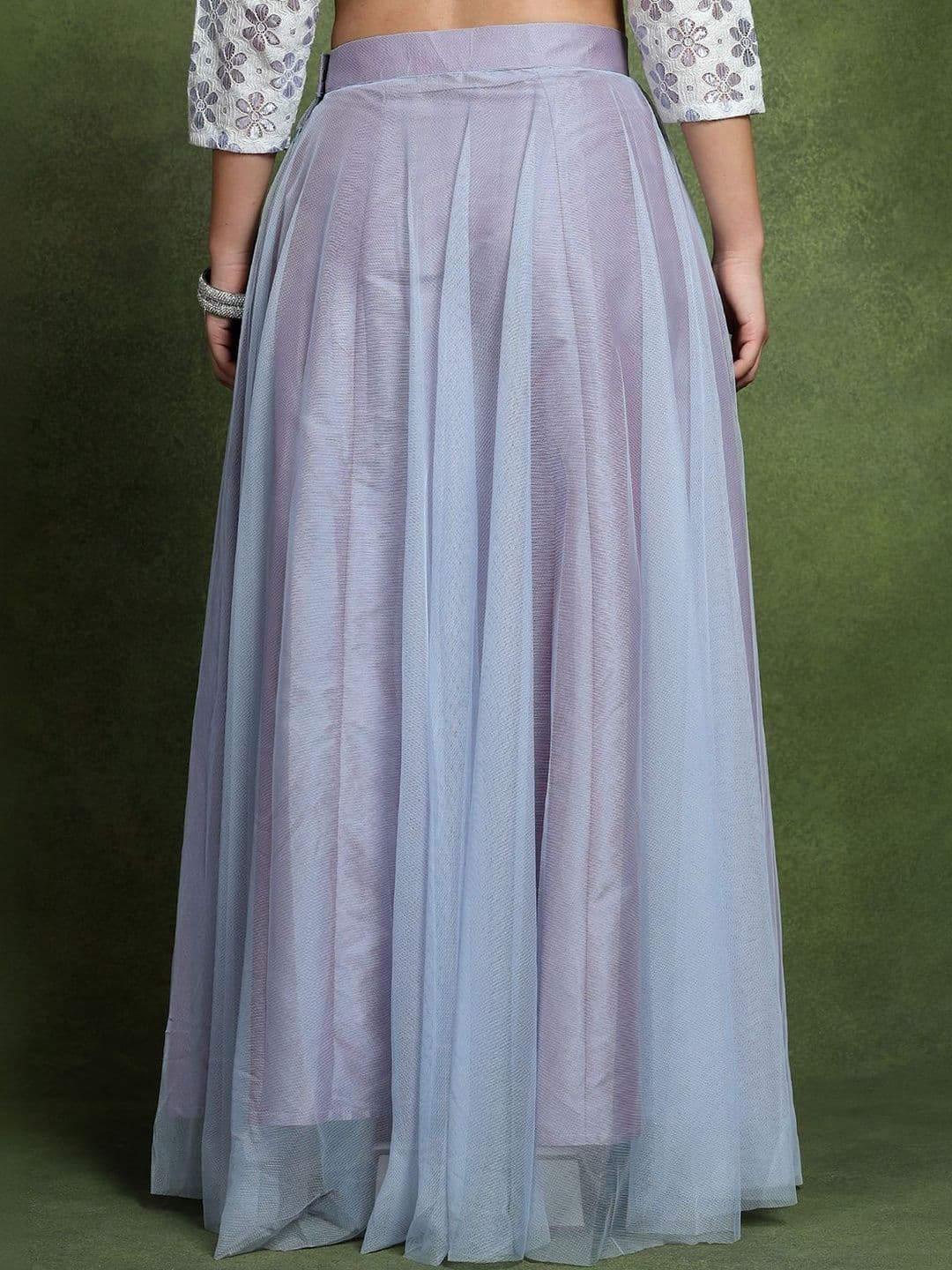 Frolic Rolic Women Net Tiered Maxi Flared Skirt thumbnail 3