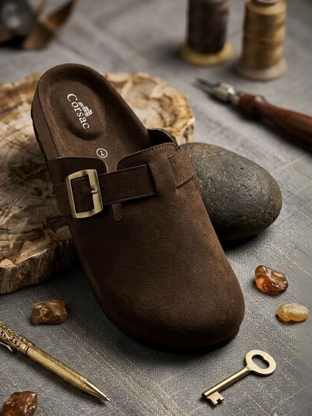 Corsac Men Suede Comfort Sandals - view 1