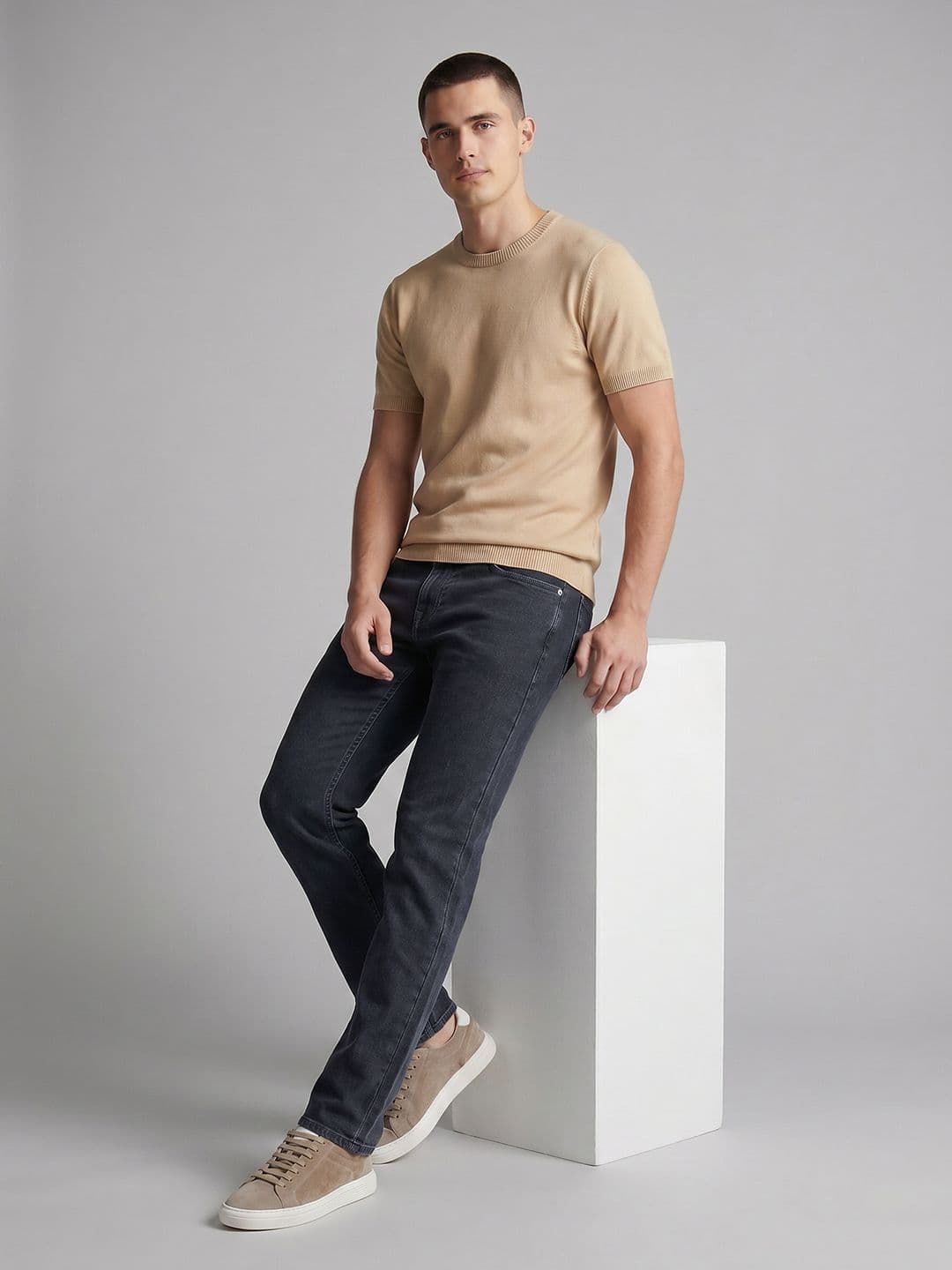 U.S. Polo Assn. Denim Co. Men Brandon Slim Tapered Fit Stretchable Jeans thumbnail 4