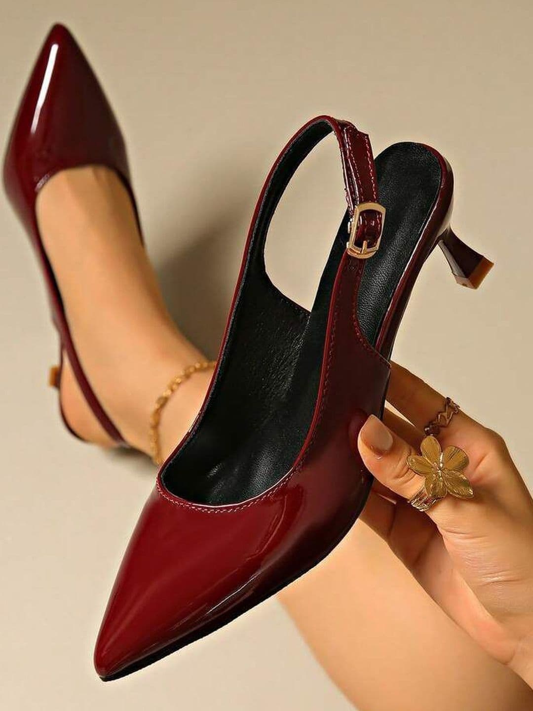 ALLEYSTRAP Party Kitten Pumps with Buckles thumbnail 3