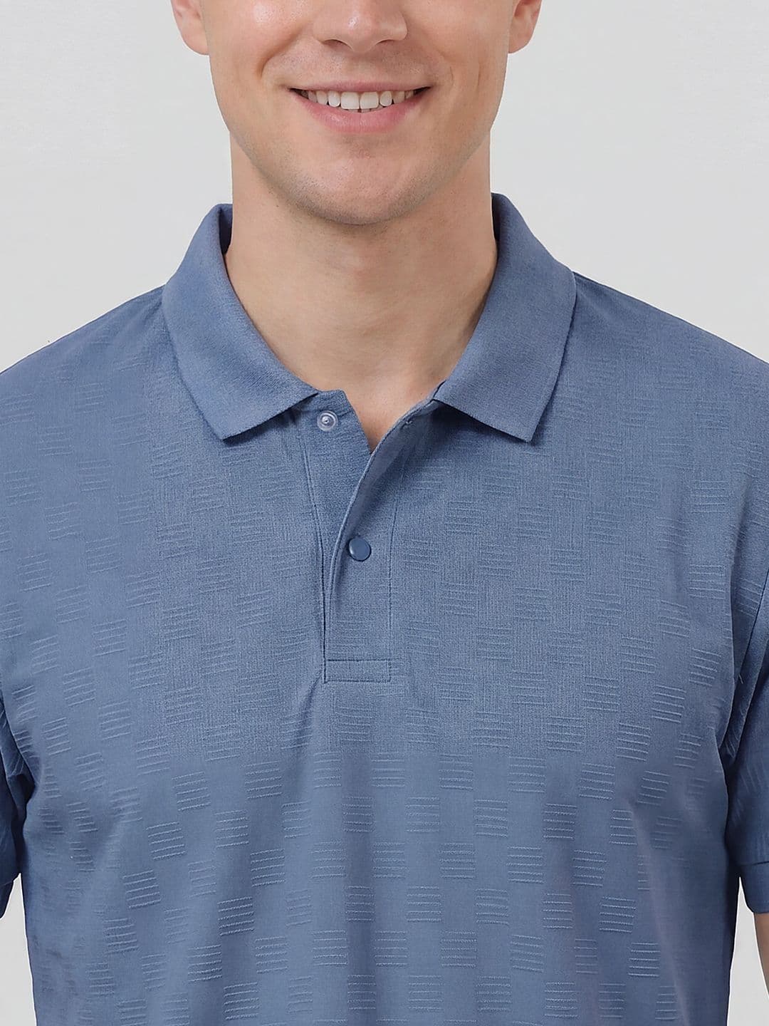 Kook N Keech Self Design Polo Collar Regular Fit T-shirt thumbnail 5