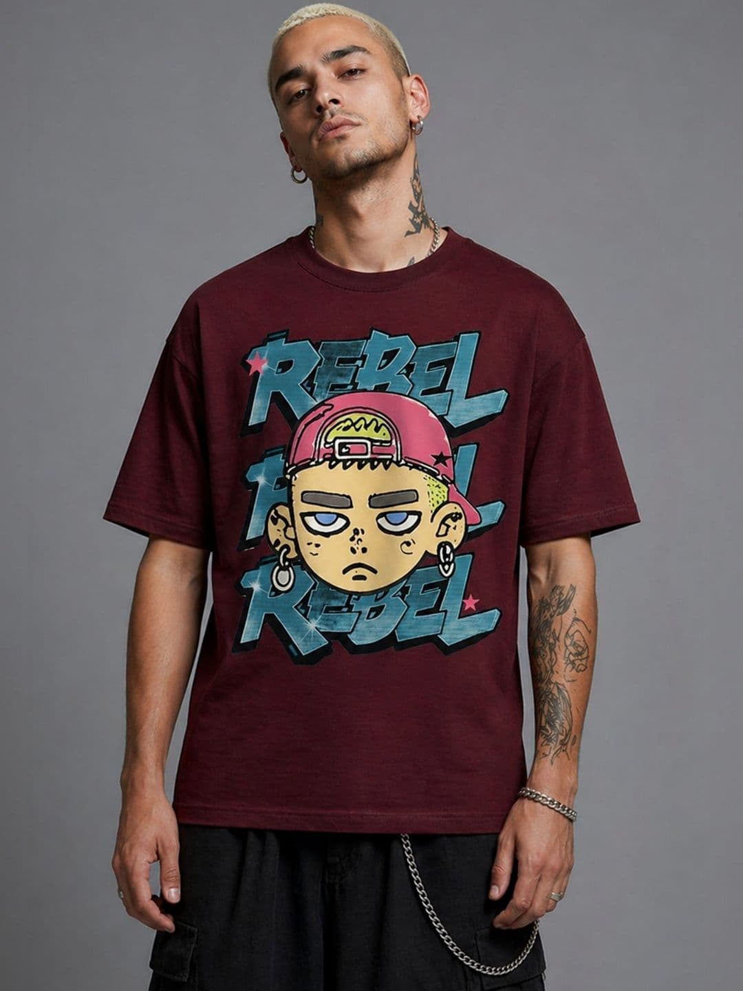 CAPTCHA Men Printed T-shirt - view 1