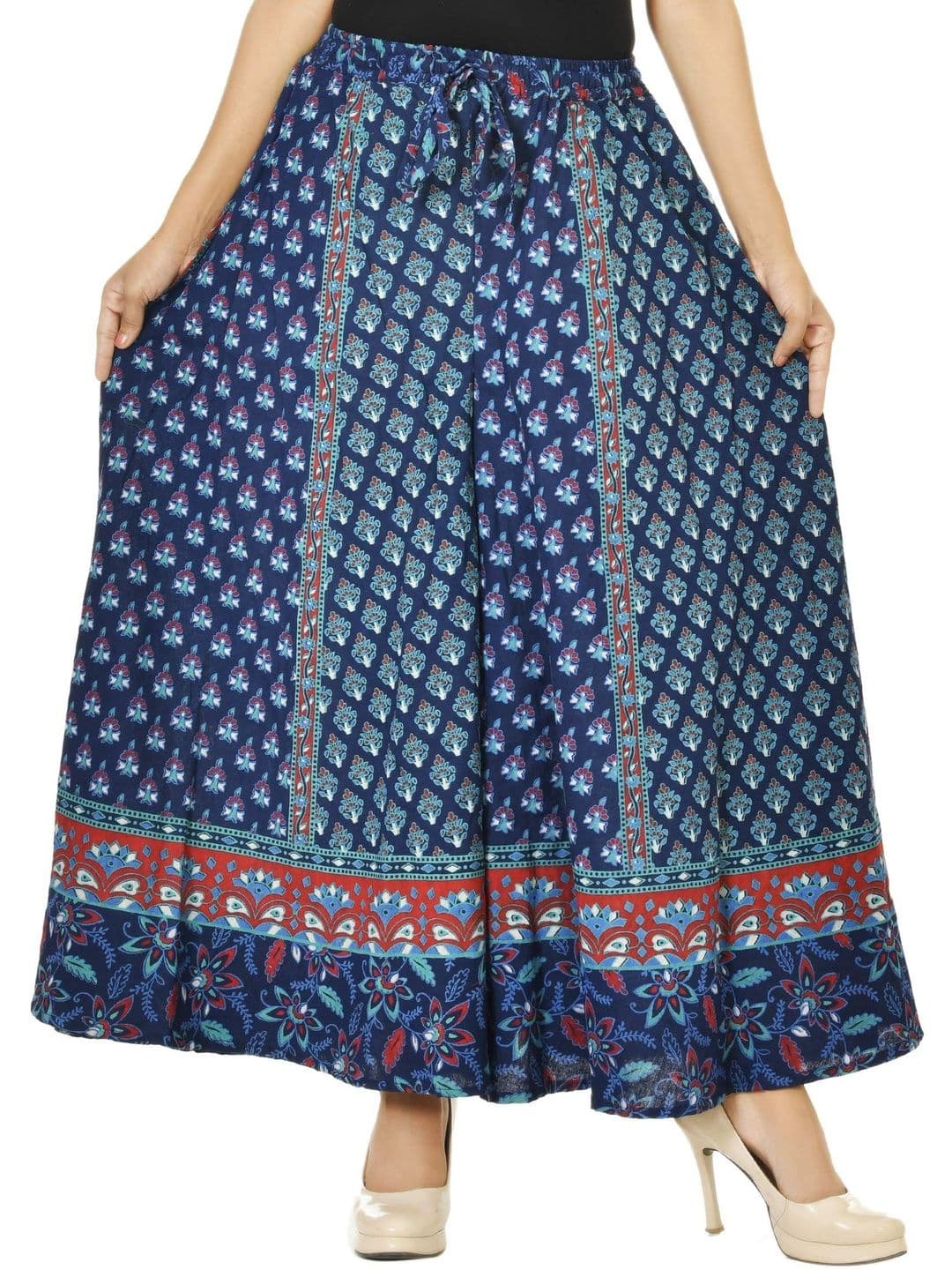 SAMJHI Women Ethnic Motifs Printed Ethnic Palazzos thumbnail 3