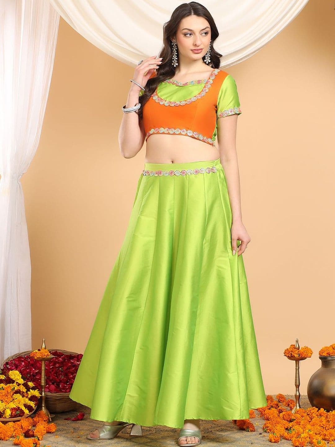 Frolic Rolic Women Maxi Flared Skirt thumbnail 6