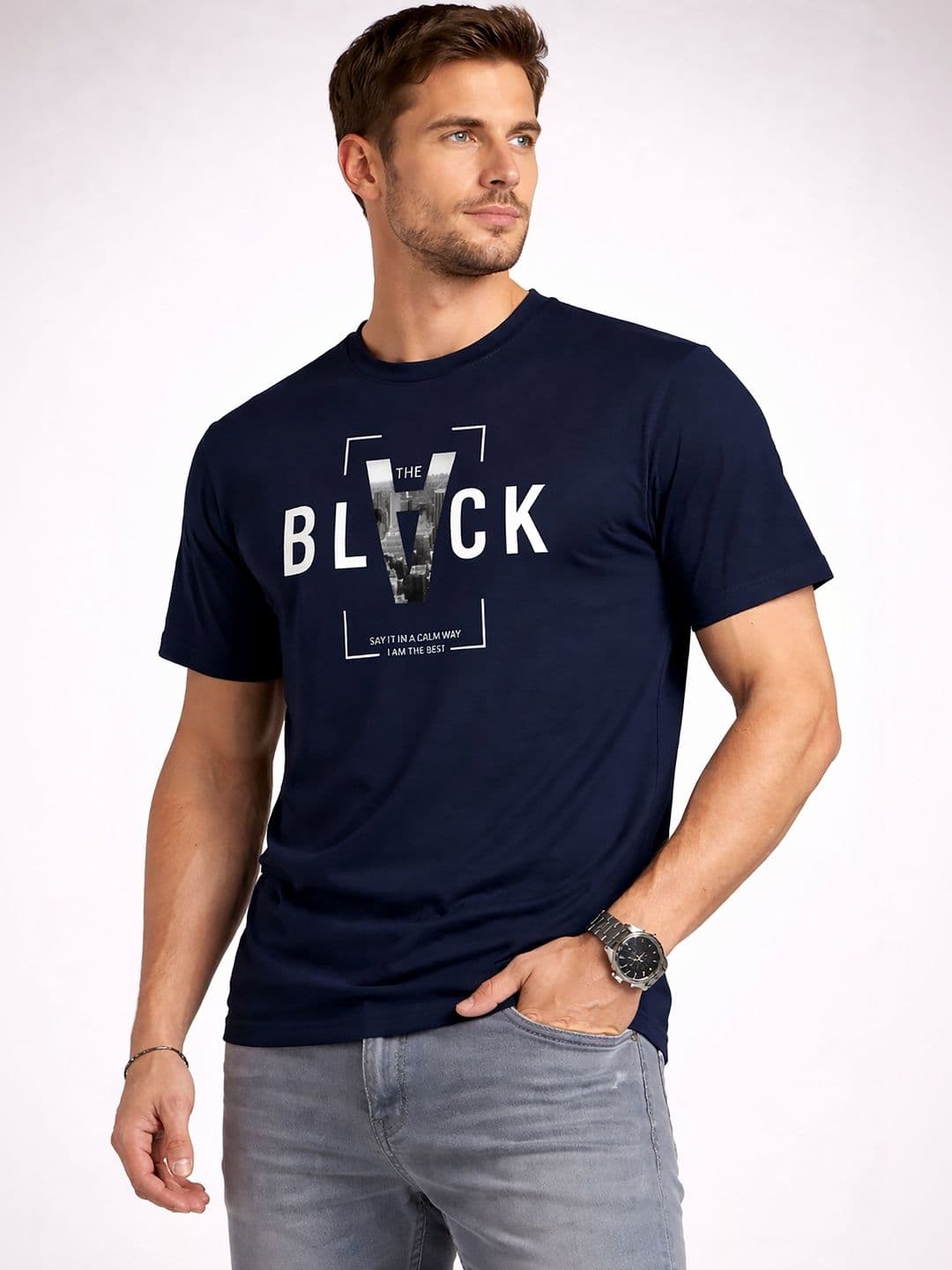 THE BEETEL HOUSE Men Typography Printed T-shirt thumbnail 3