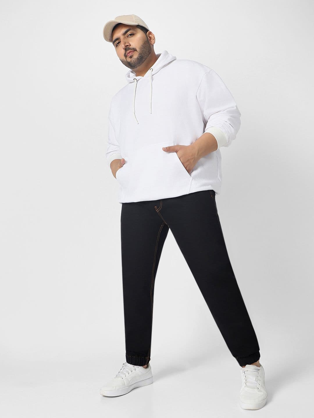 Urbano Plus Men Black Jogger Jeans thumbnail 4