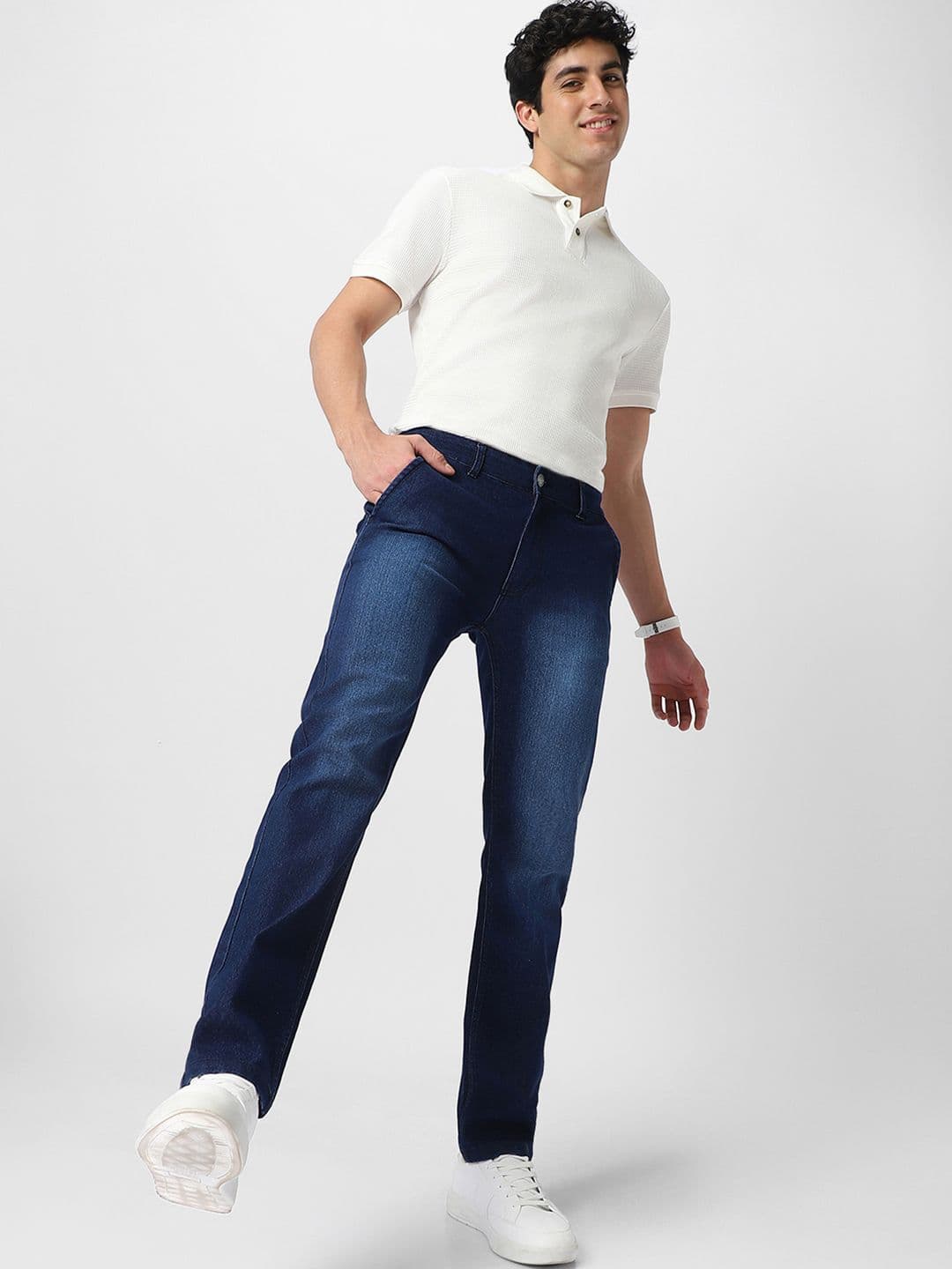 Urbano Fashion Men Regular Fit Washed Stretchable Jeans thumbnail 4