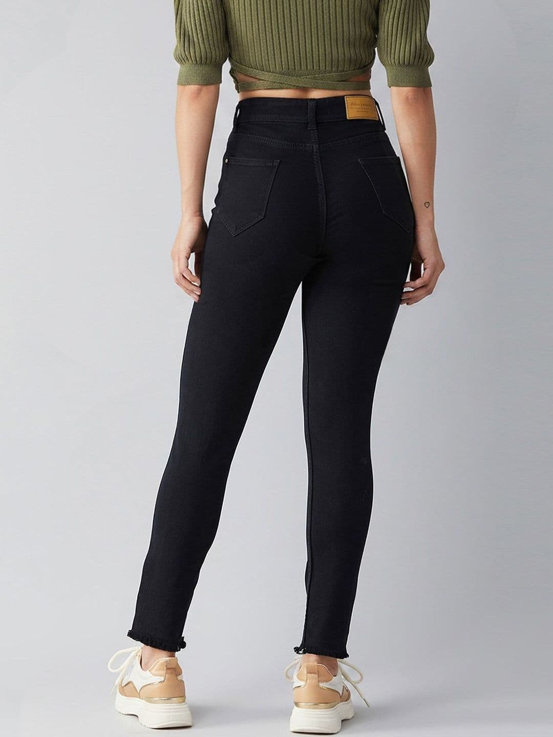 Mast & Harbour Women Slim Fit Regular Length High Rise Denim Jeans thumbnail 3