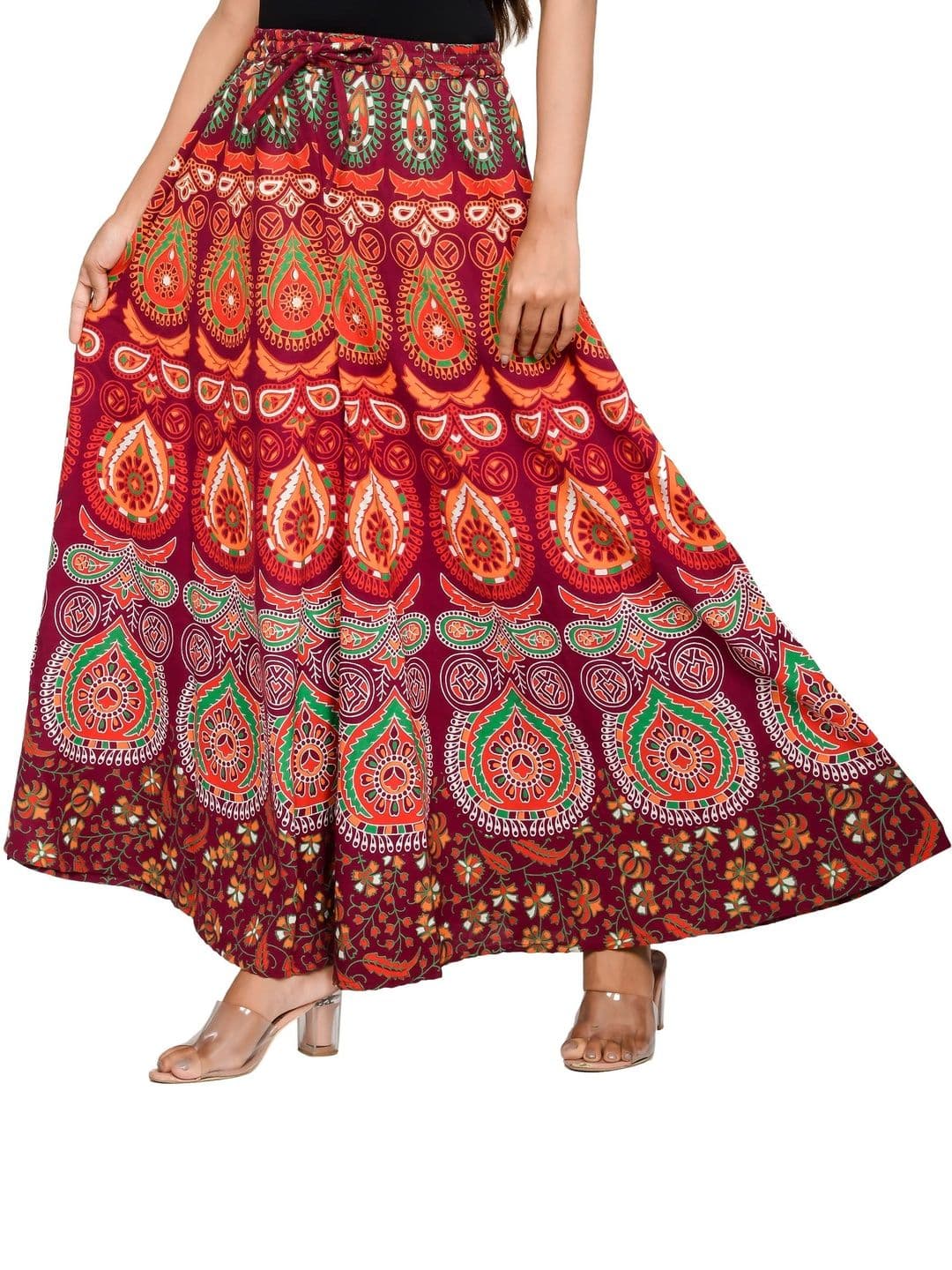 SAMJHI Women Ethnic Motifs Printed Ethnic Palazzos thumbnail 3