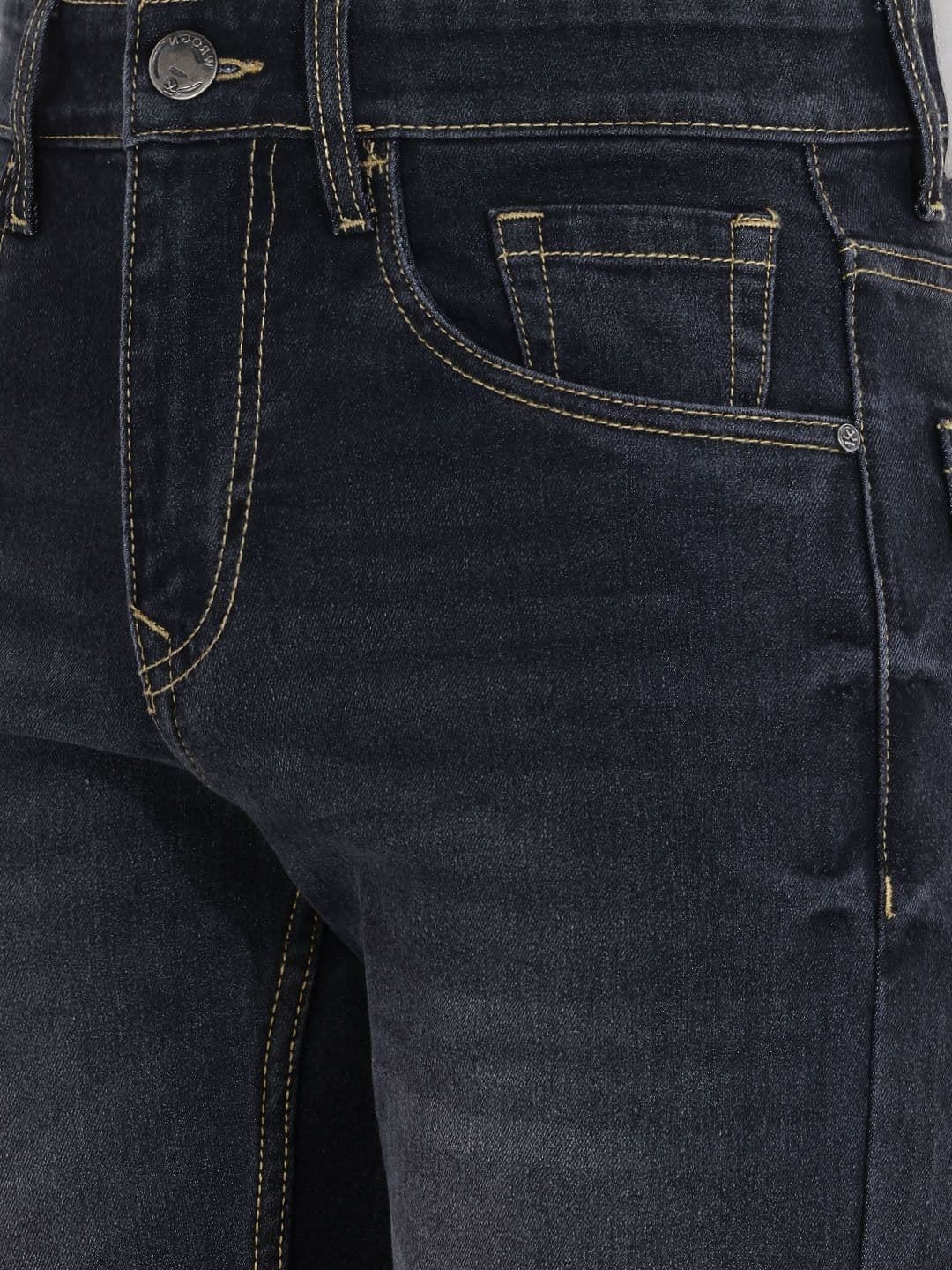 WROGN Men Straight Fit Light Fade Stretchable Jeans thumbnail 4