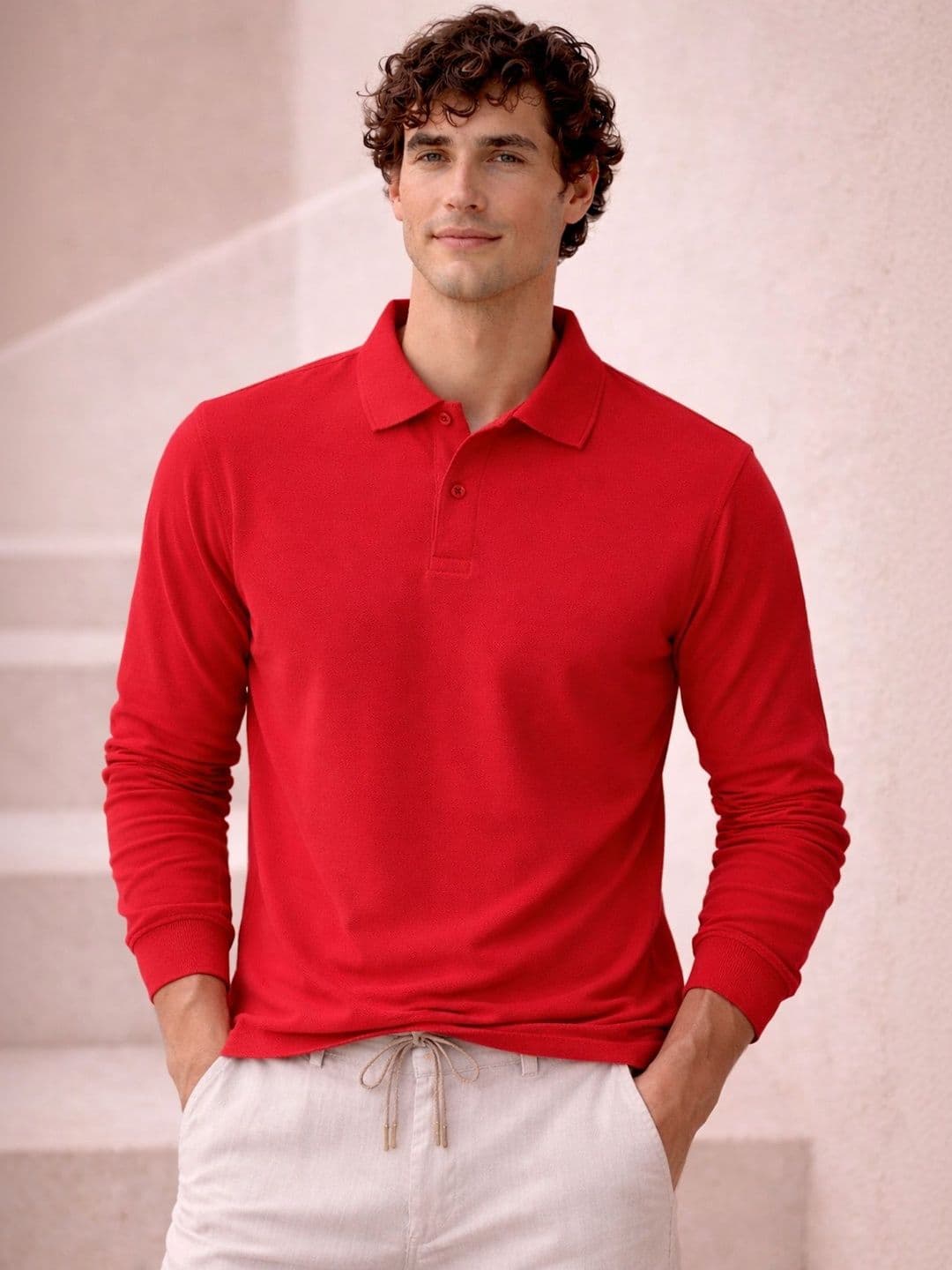 Mast & Harbour Men Polo Collar Pockets T-shirt - view 1