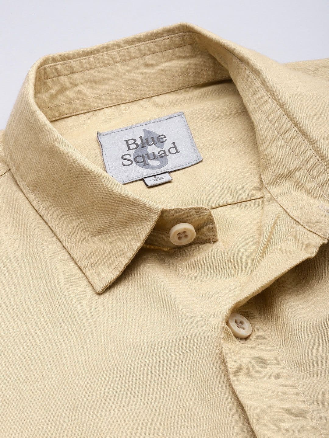 BS BLUE SQUAD Cotton Linen Casual Shirt thumbnail 4