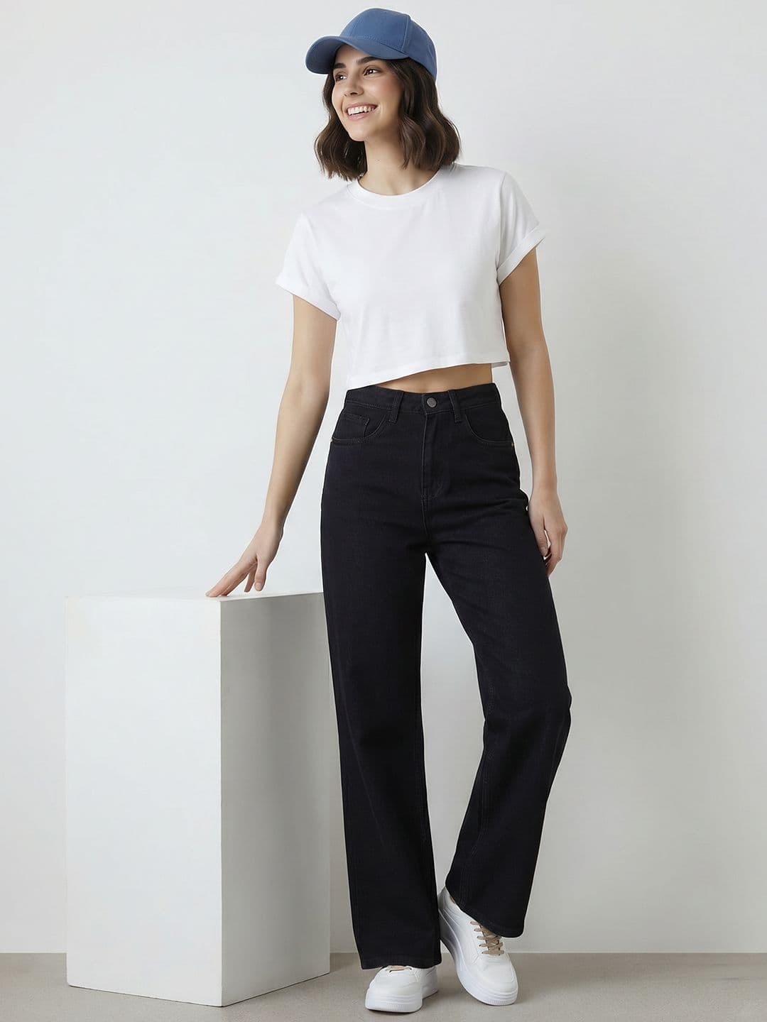 Mast & Harbour Women Relaxed Fit Stretchable Jeans thumbnail 6