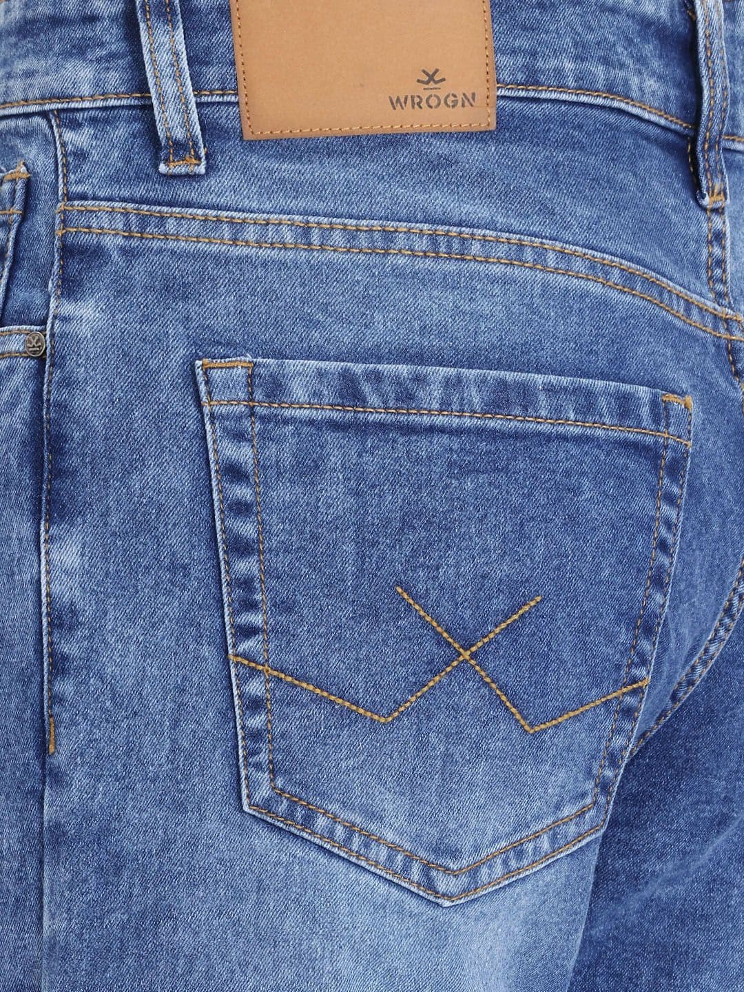 WROGN Men Bootcut Light Fade Stretchable Jeans thumbnail 3