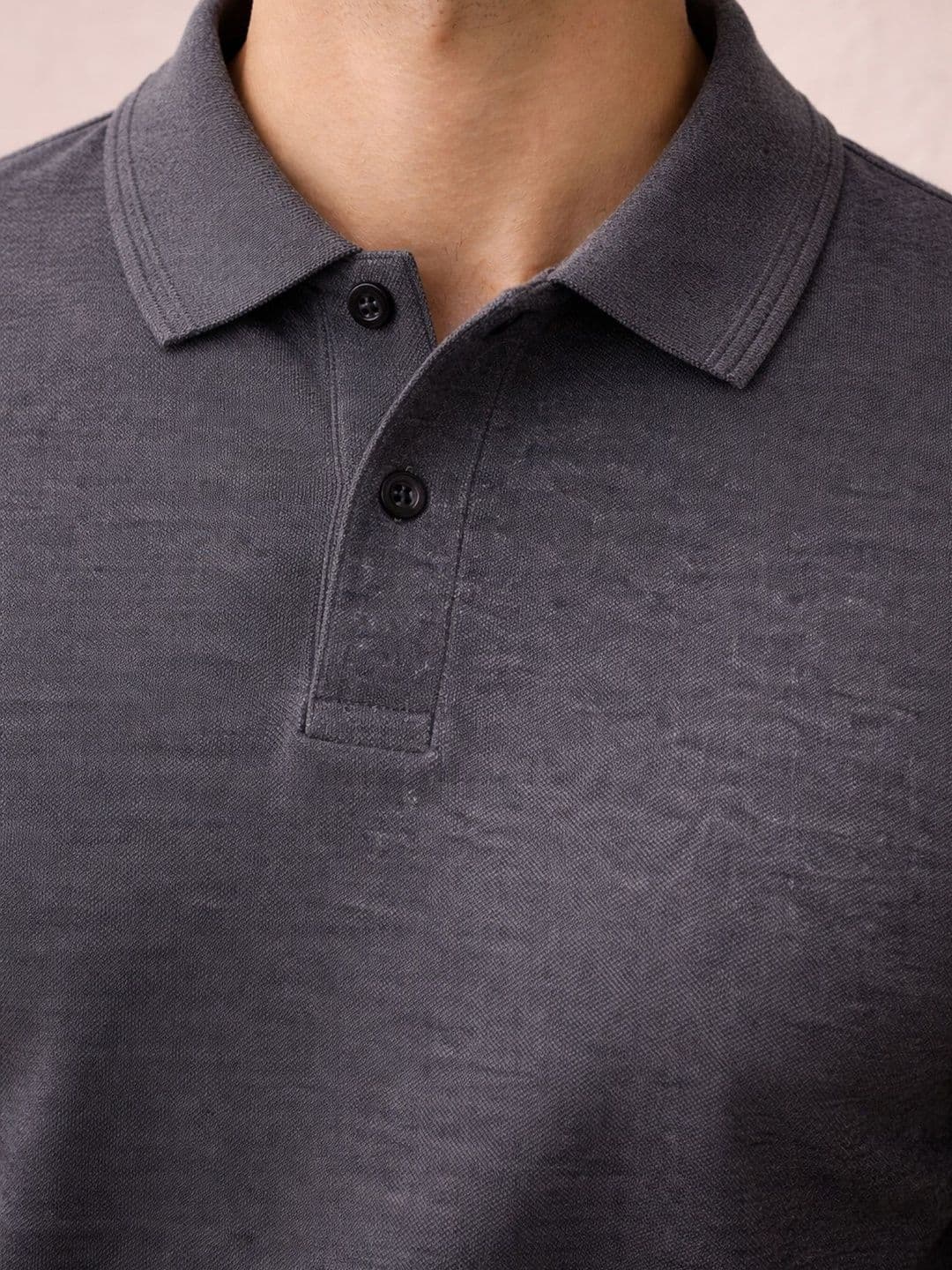 The Roadster Lifestyle Co Cotton Polo Collar T-Shirt thumbnail 2
