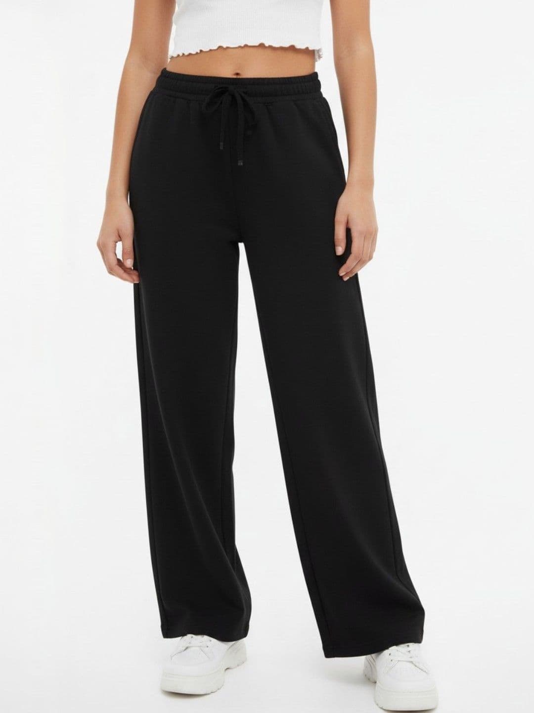 SZN Pack Of 2 Women Straight Fit High-Rise Easy Wash Trousers - view 1