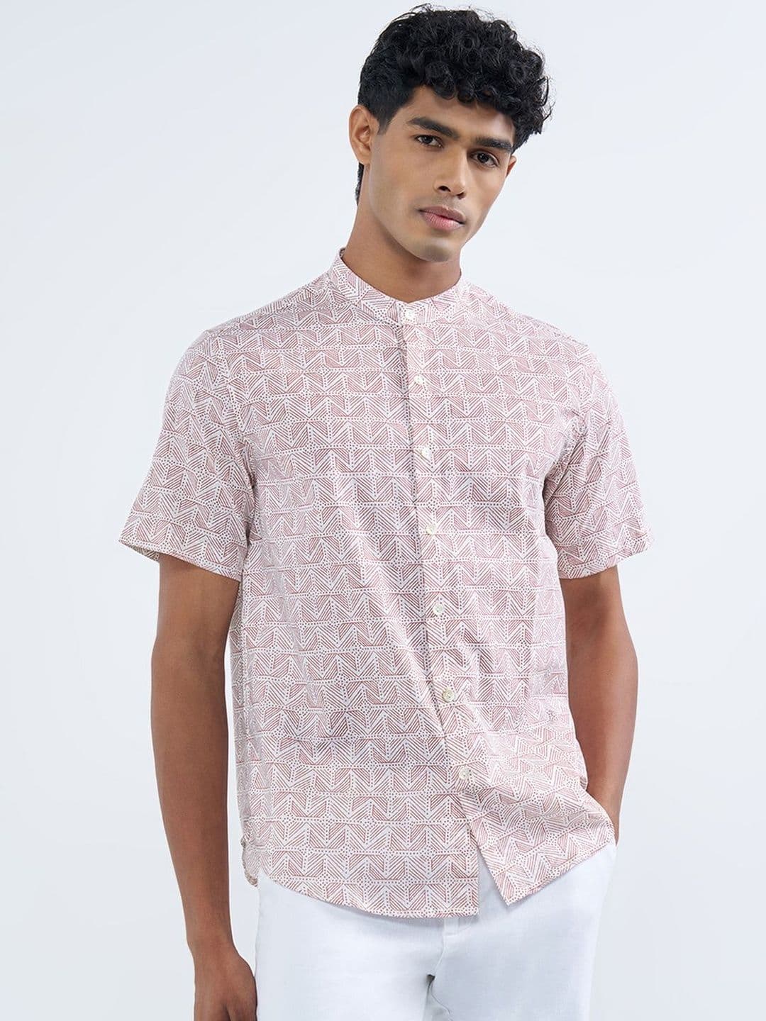 indus route by Pantaloons Men Geometric Printed Kurta thumbnail 5