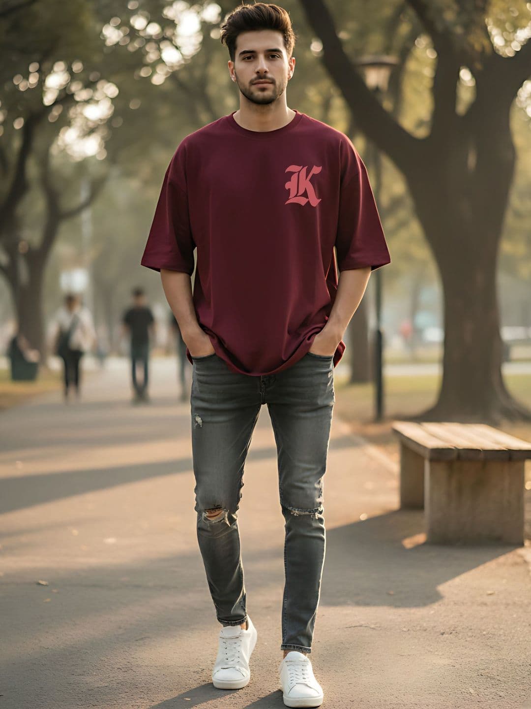Kook N Keech Men Typography Printed Drop-Shoulder Sleeves T-shirt thumbnail 4