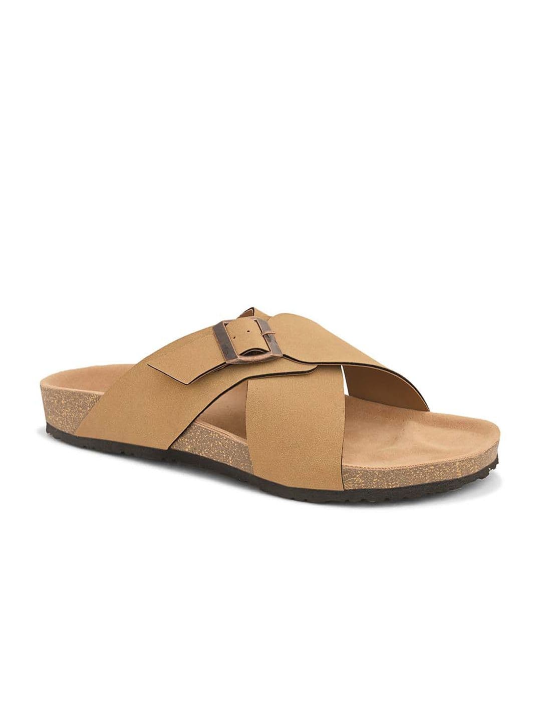 HERE&NOW Men Leather Comfort Sandals thumbnail 2