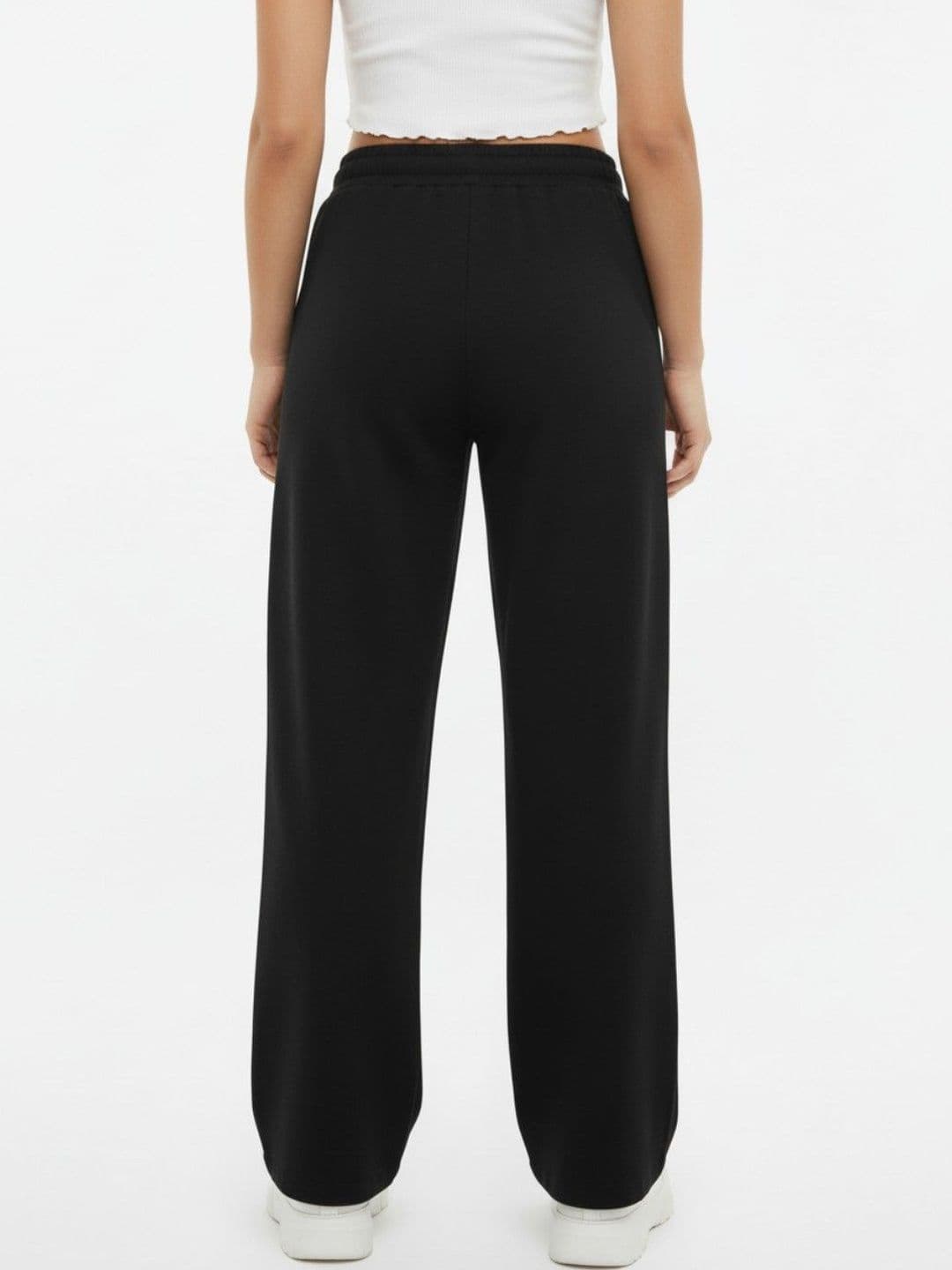 SZN Pack Of 2 Women Straight Fit High-Rise Easy Wash Trousers thumbnail 4