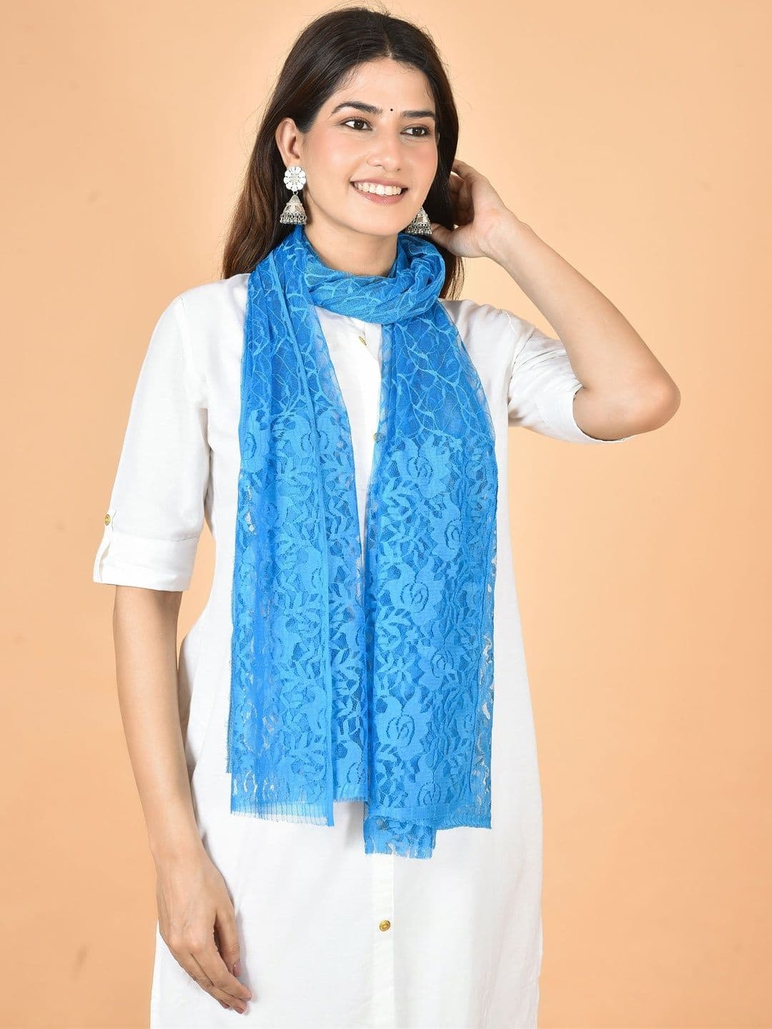 Kuhika Pack Of 6 Woven Design Dupatta thumbnail 2