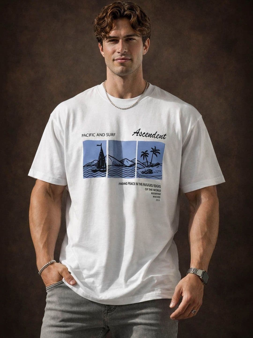Mast & Harbour Men Printed T-shirt - view 1