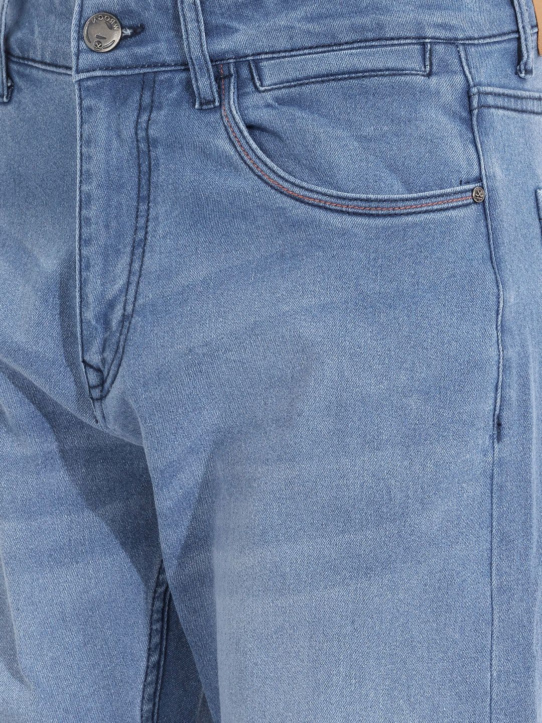 WROGN Men Anti Fit Light Fade Stretchable Jeans thumbnail 3