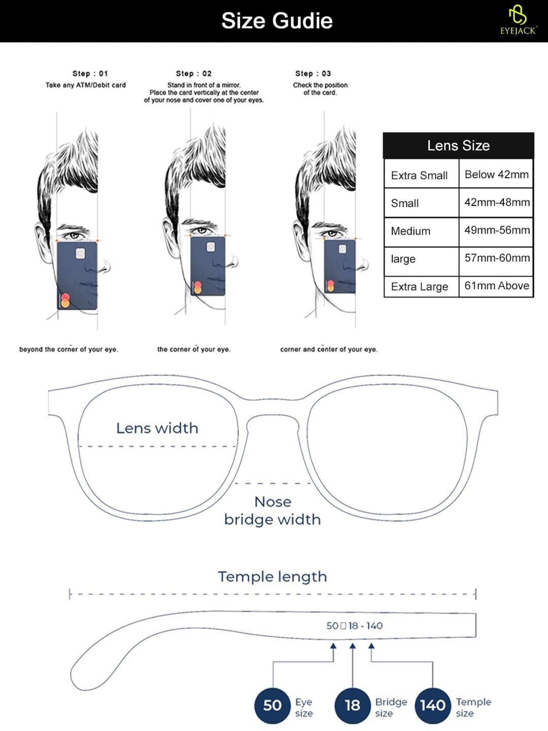 Eyejack by Voyage Unisex Wayfarer Sunglasses with UV Protected Lens B80802CL835 thumbnail 4