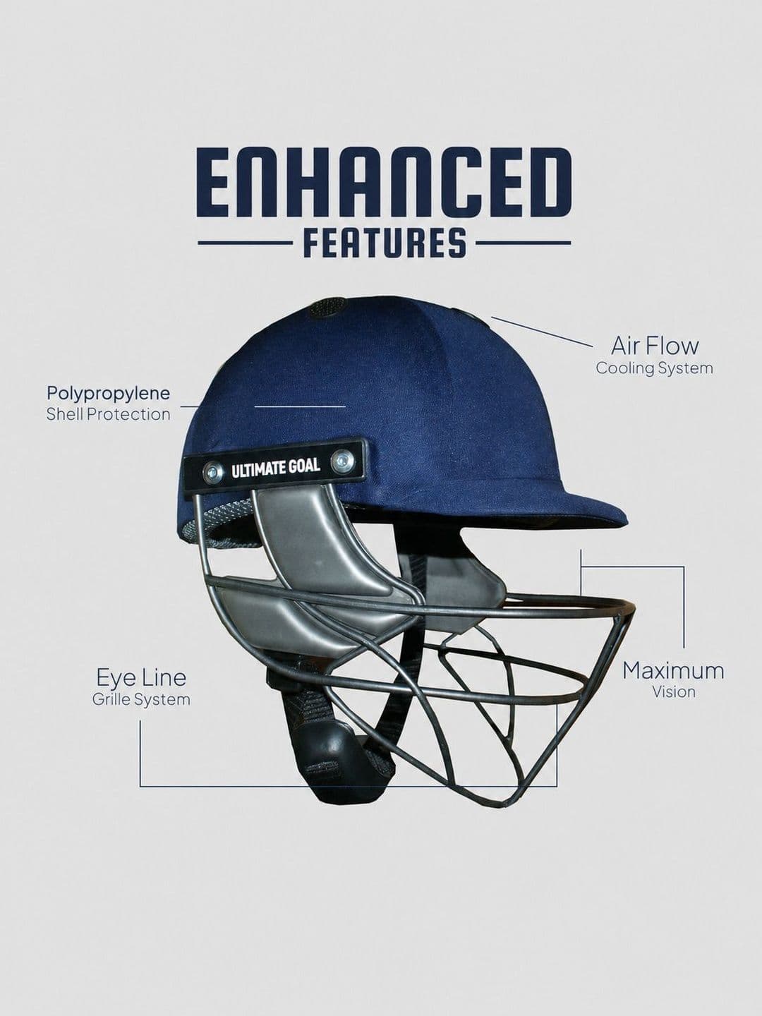 UG Sports Signature Series Cricket Helmet thumbnail 2