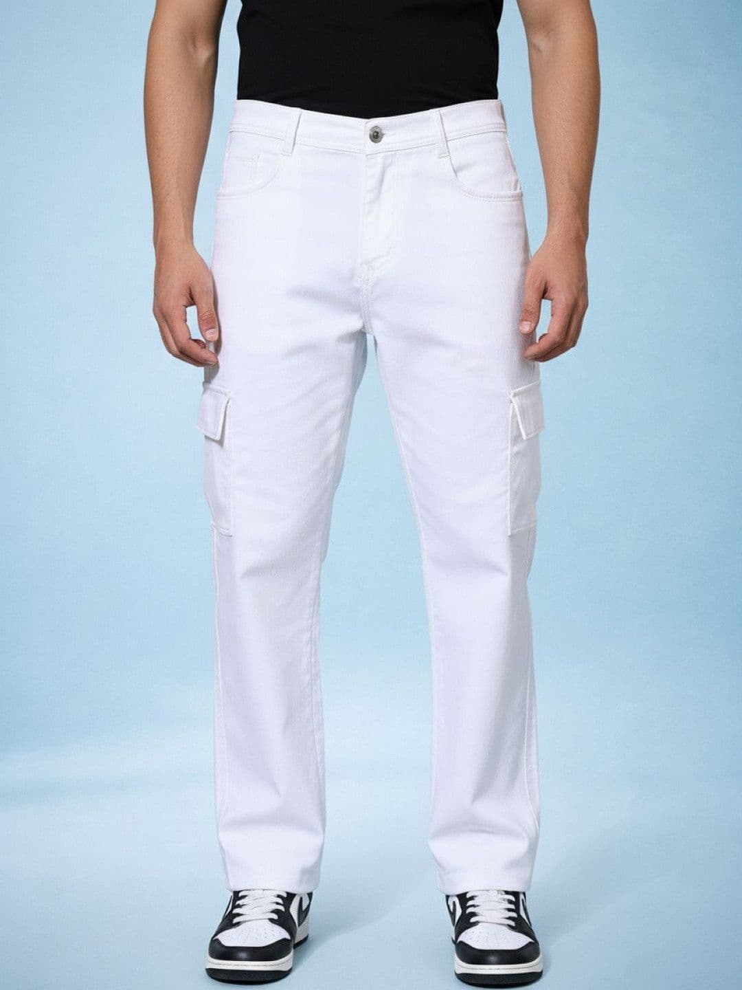 Kook N Keech Men Classic Relaxed Fit Mid-Rise Stretchable Jeans - view 1