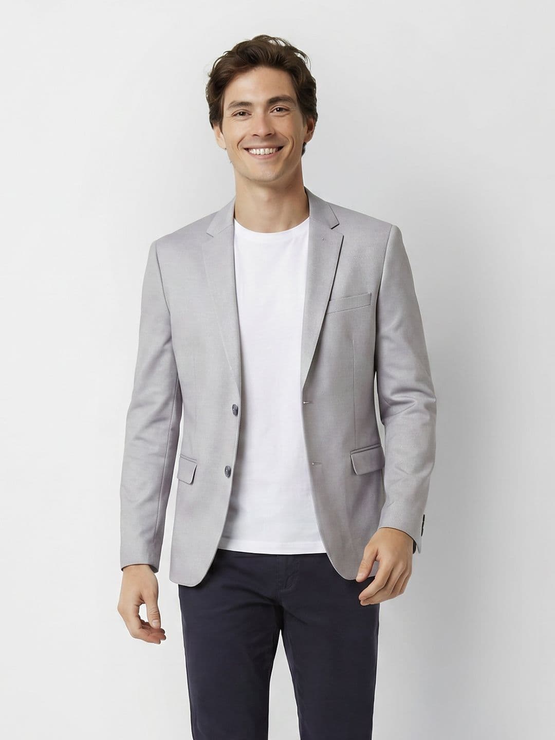 Mast & Harbour Notched Lapel Single Breasted Casual Blazer