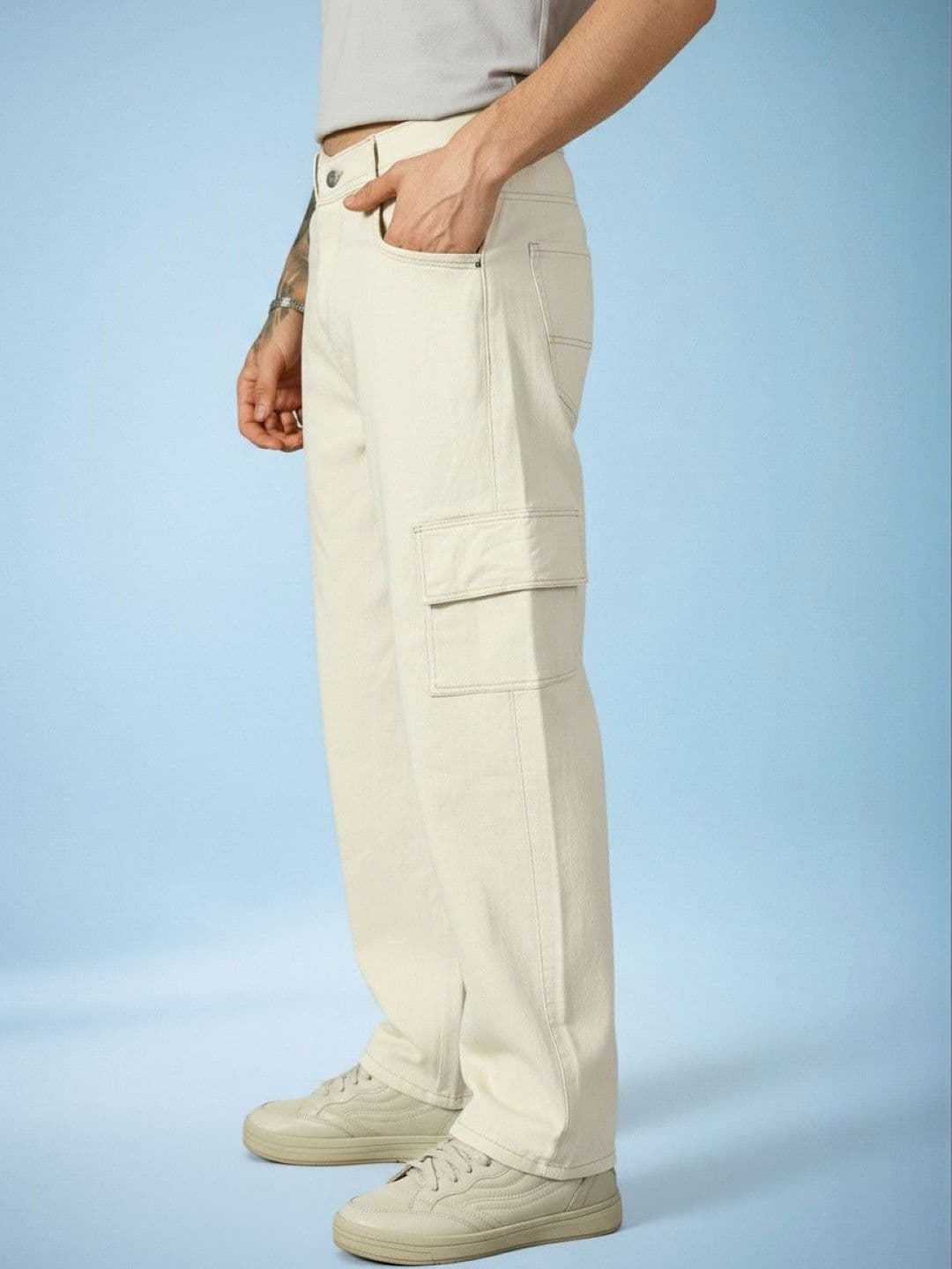 Kook N Keech Men Classic Relaxed Fit Mid-Rise Stretchable Jeans thumbnail 5