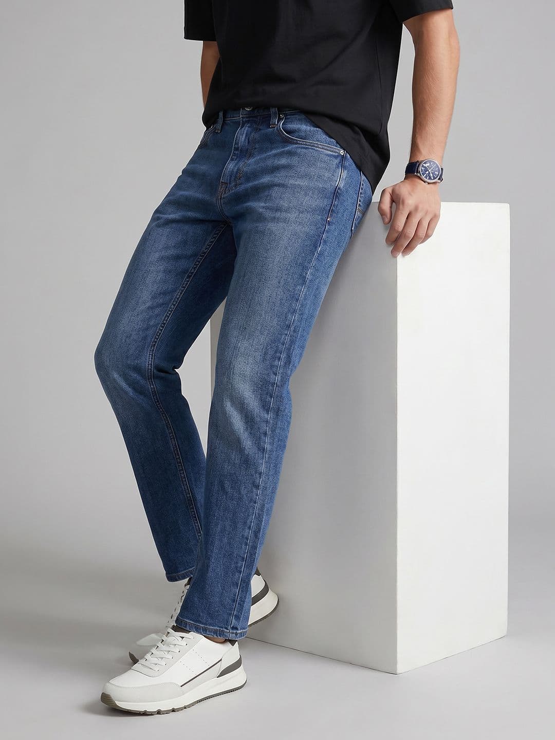 U.S. Polo Assn. Denim Co. Men Regular Fit Heavy Fade Stretchable Jeans - view 1