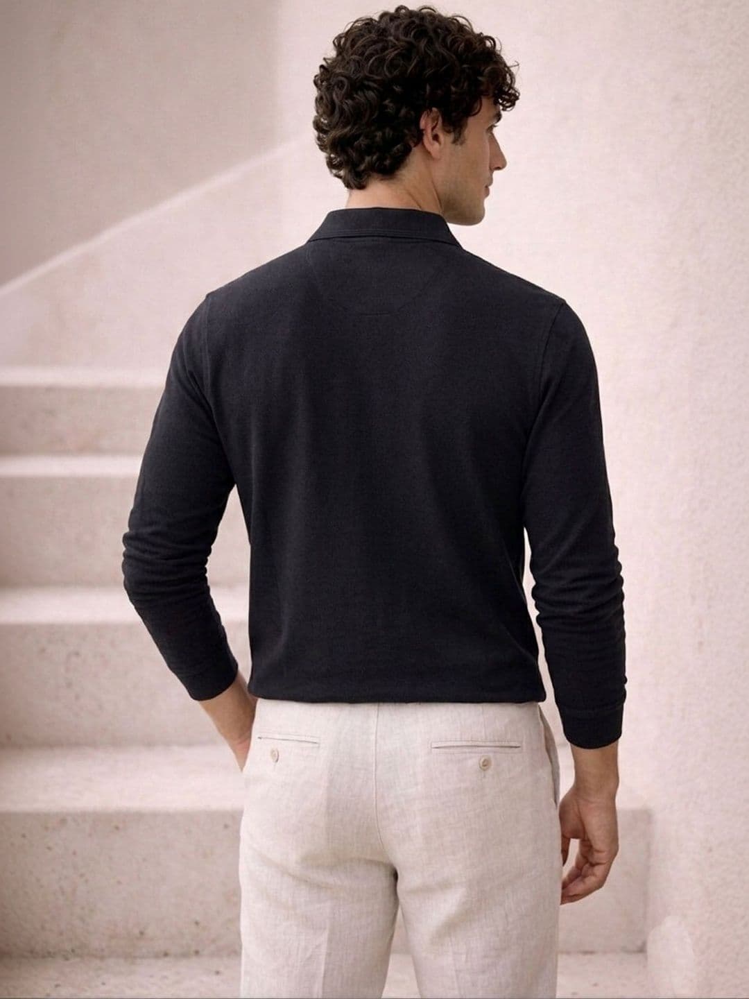 The Roadster Lifestyle Co Cotton Polo Collar T-Shirt thumbnail 3
