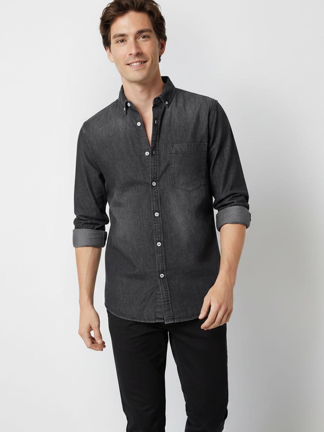 Mast & Harbour Washed Pure Cotton Casual Shirt thumbnail 4