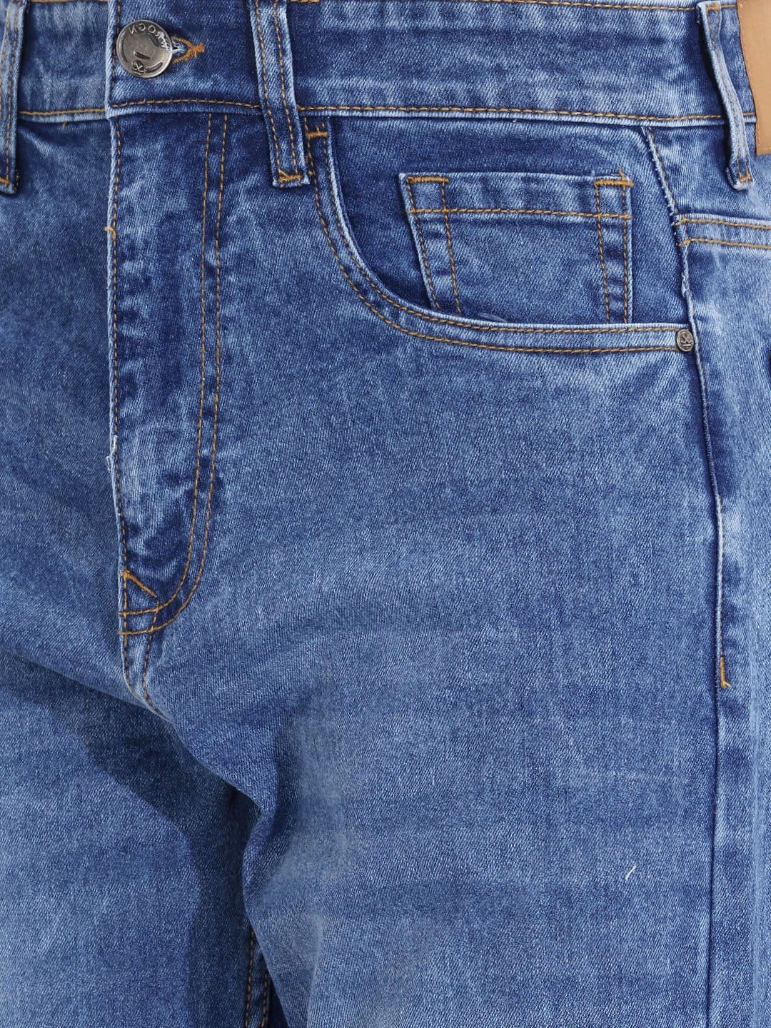 WROGN Men Bootcut Light Fade Stretchable Jeans thumbnail 4