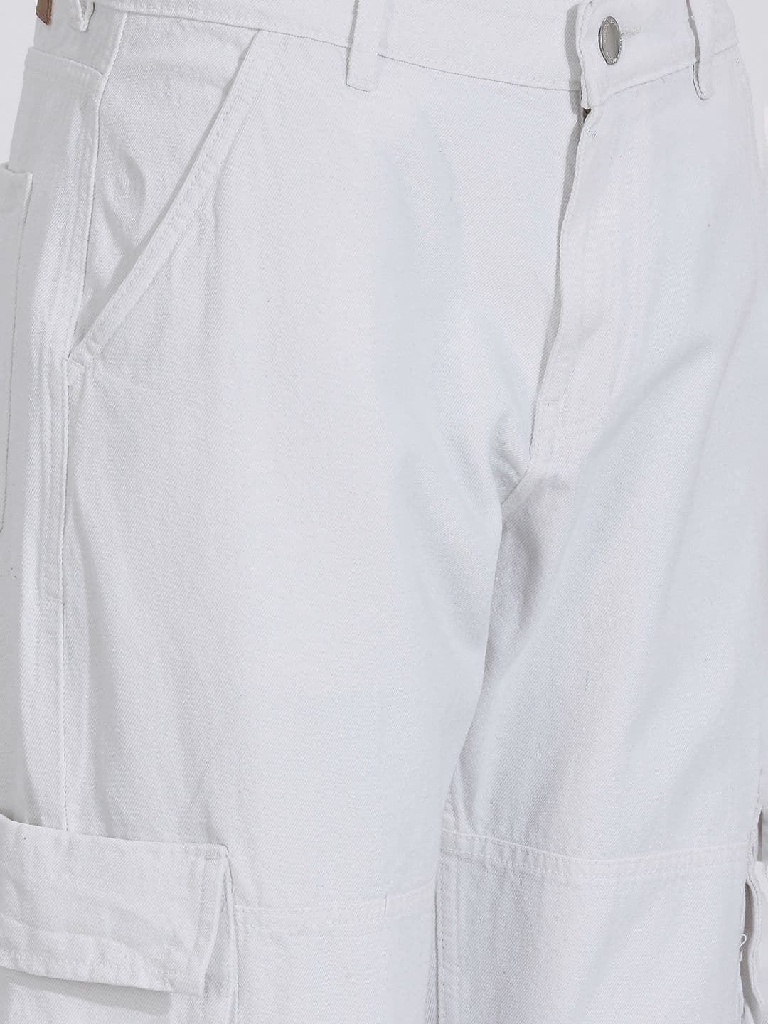 Mast & Harbour Men Relaxed Fit Pure Cotton Cargo Jeans thumbnail 2