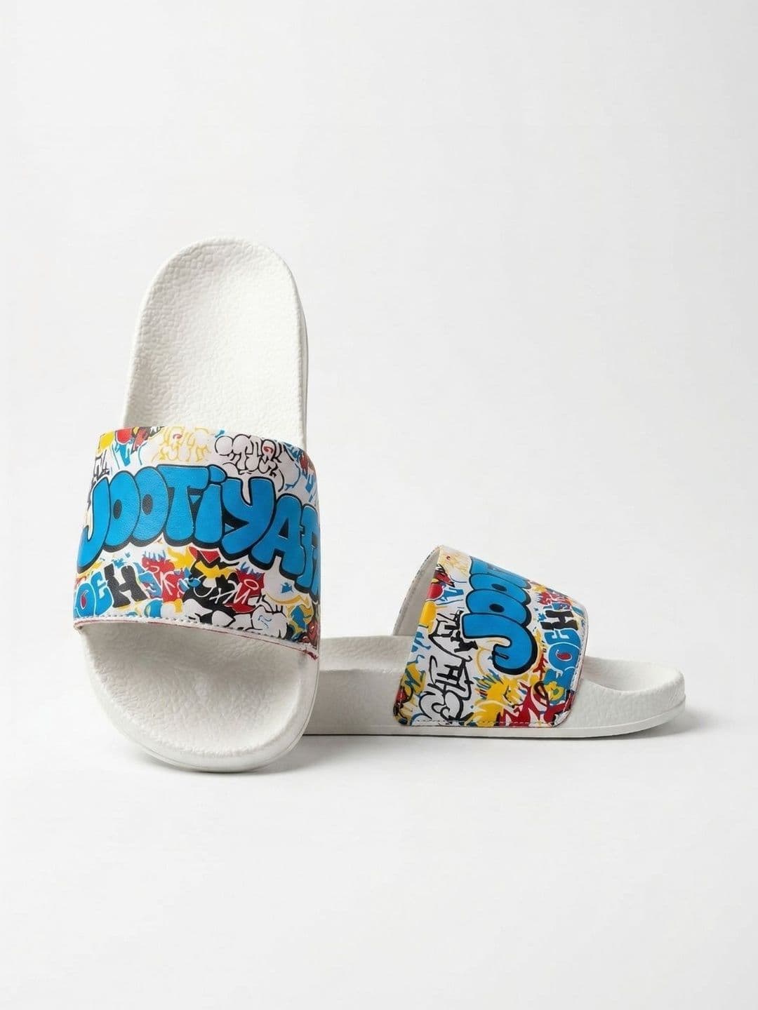 JOOTIYAPA Men Printed Sliders thumbnail 2