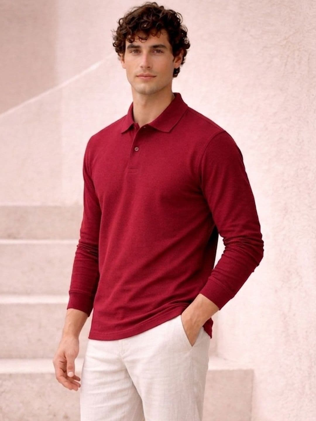 The Roadster Lifestyle Co Cotton Polo Collar T-Shirt thumbnail 4