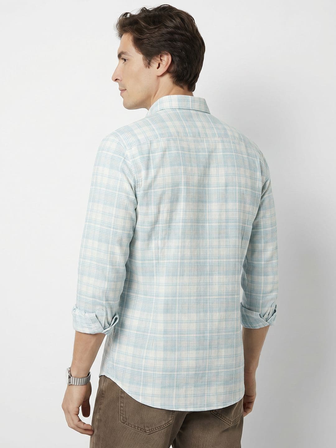 Mast & Harbour Checked Pure Cotton Casual Shirt thumbnail 6