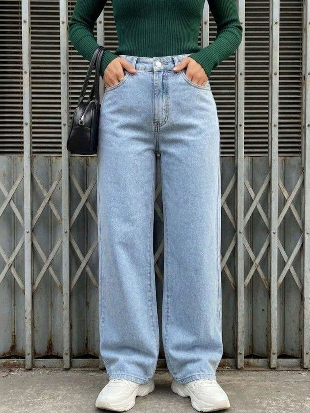 COY Women Comfort Relaxed Fit Mid-Rise Light Fade Jeans - view 1