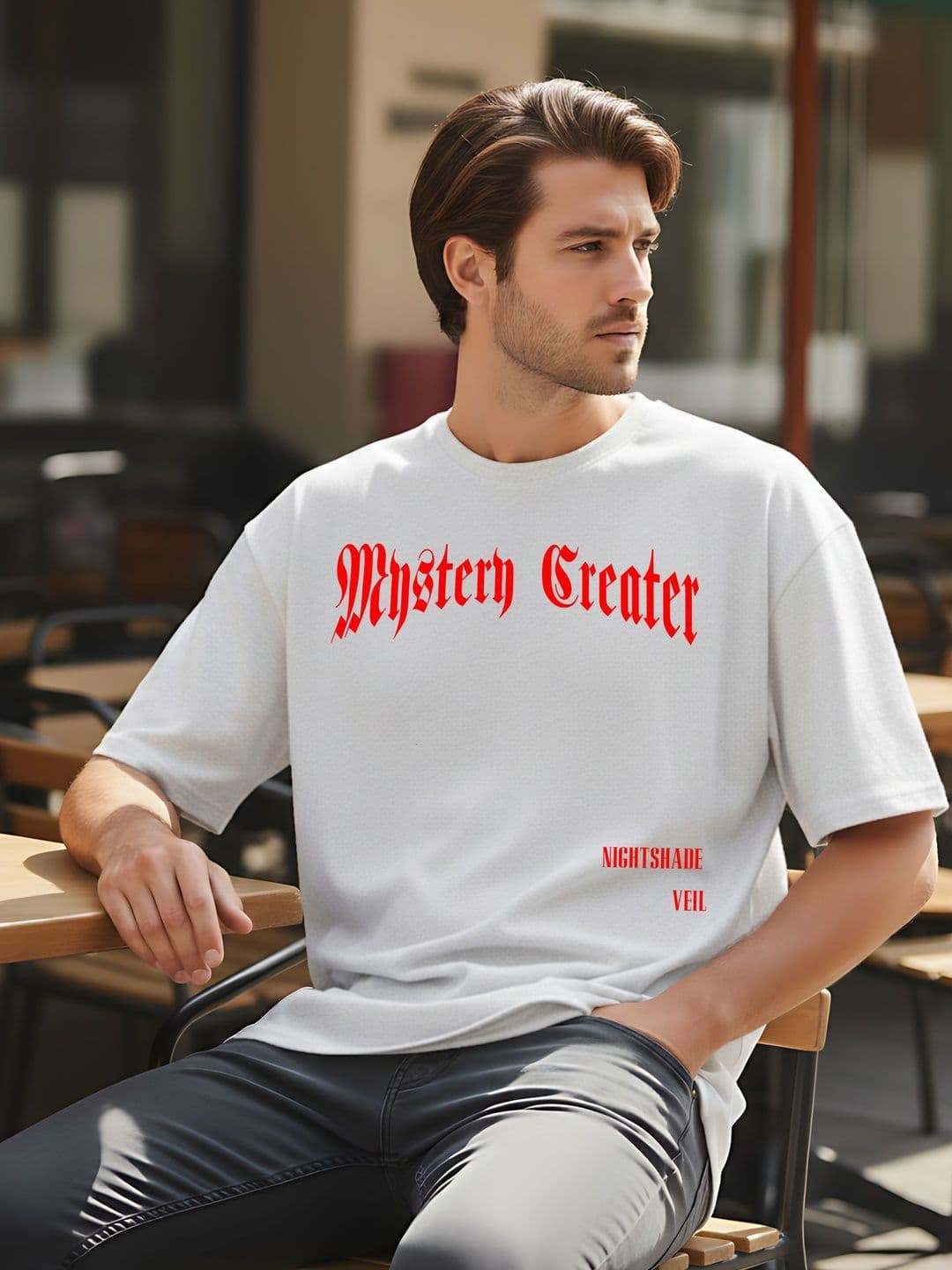 Kook N Keech Men Typography Printed Drop-Shoulder Sleeves T-shirt thumbnail 2