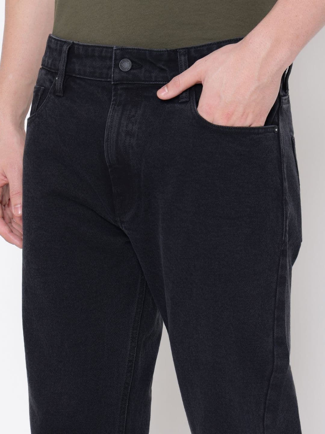 GUESS Men Regular Fit Mid-Rise Light Fade Stretchable Jeans thumbnail 5