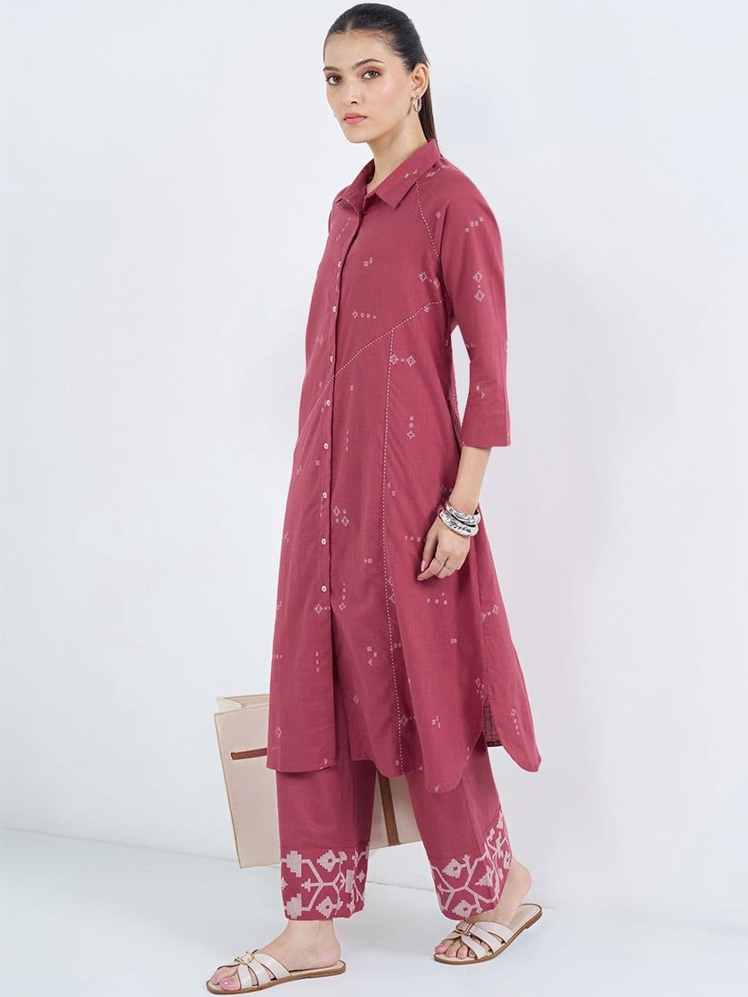 RANGMANCH BY PANTALOONS Women Geometric Printed Kurta - view 1